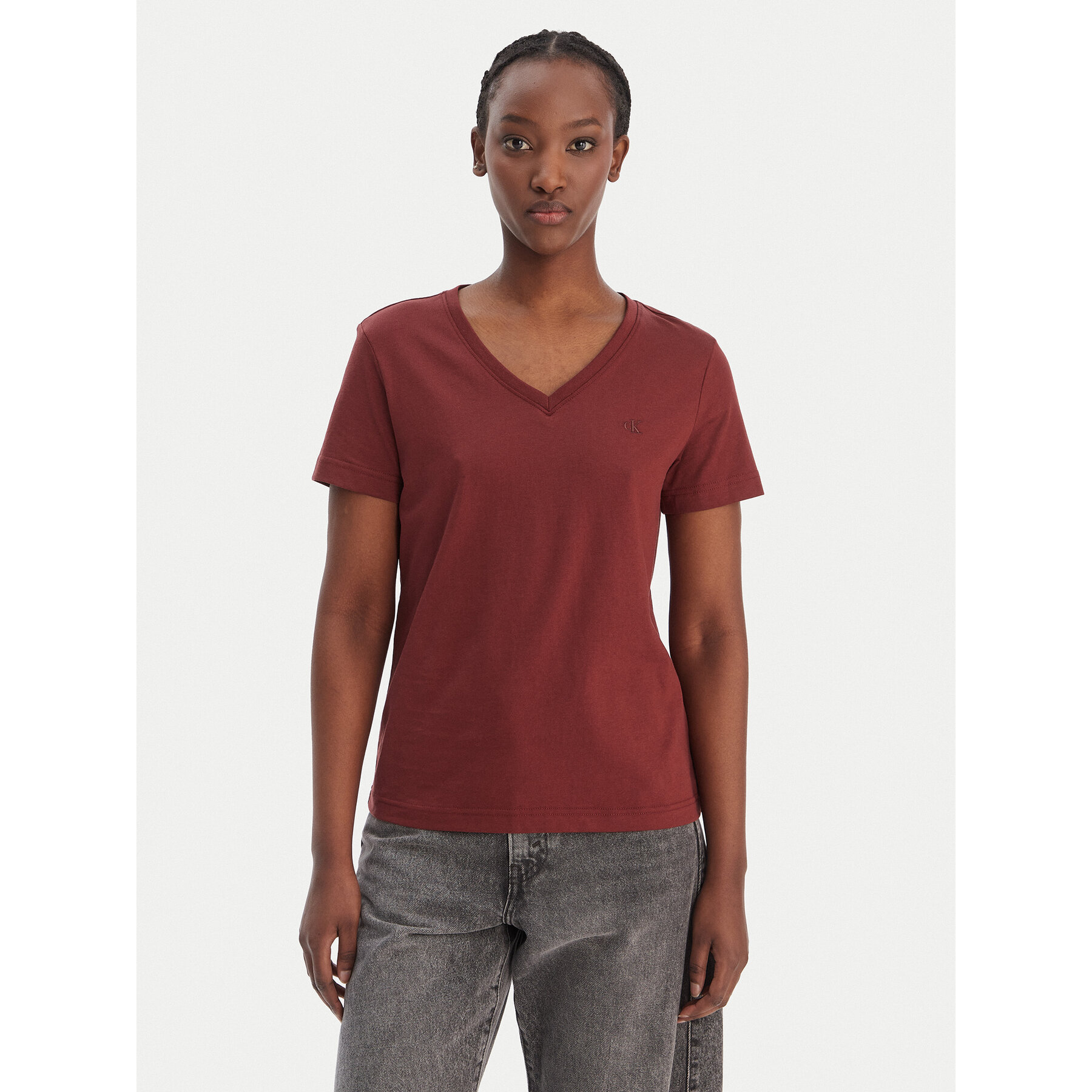 Calvin Klein Jeans T-Shirt LV047B205G Brązowy Relaxed Fit