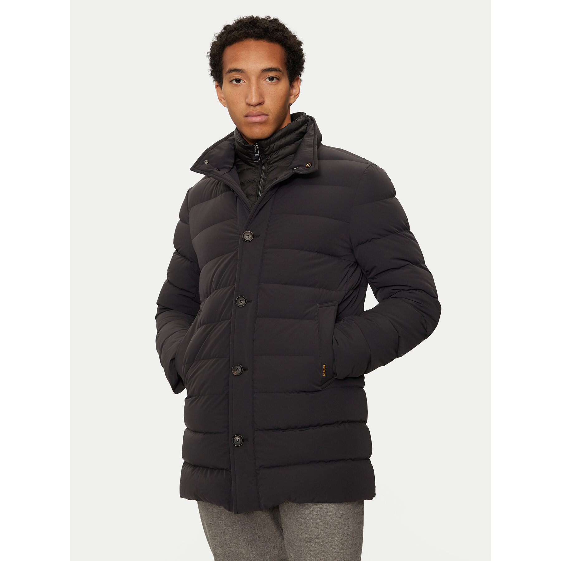 Hetregó Kurtka puchowa Urban 8N431 Czarny Regular Fit