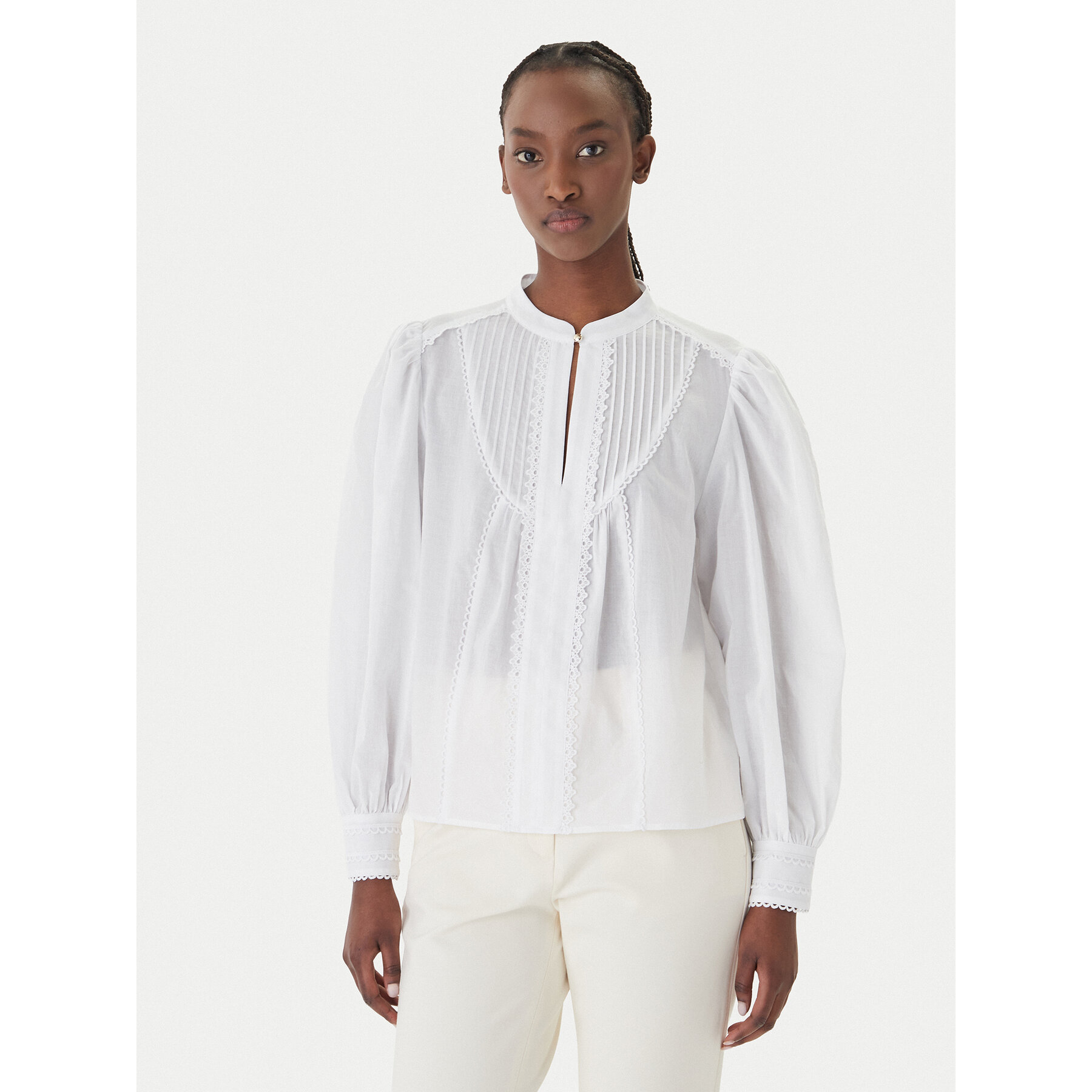 JOOP! Bluzka Bionda 30102139 Biały Regular Fit