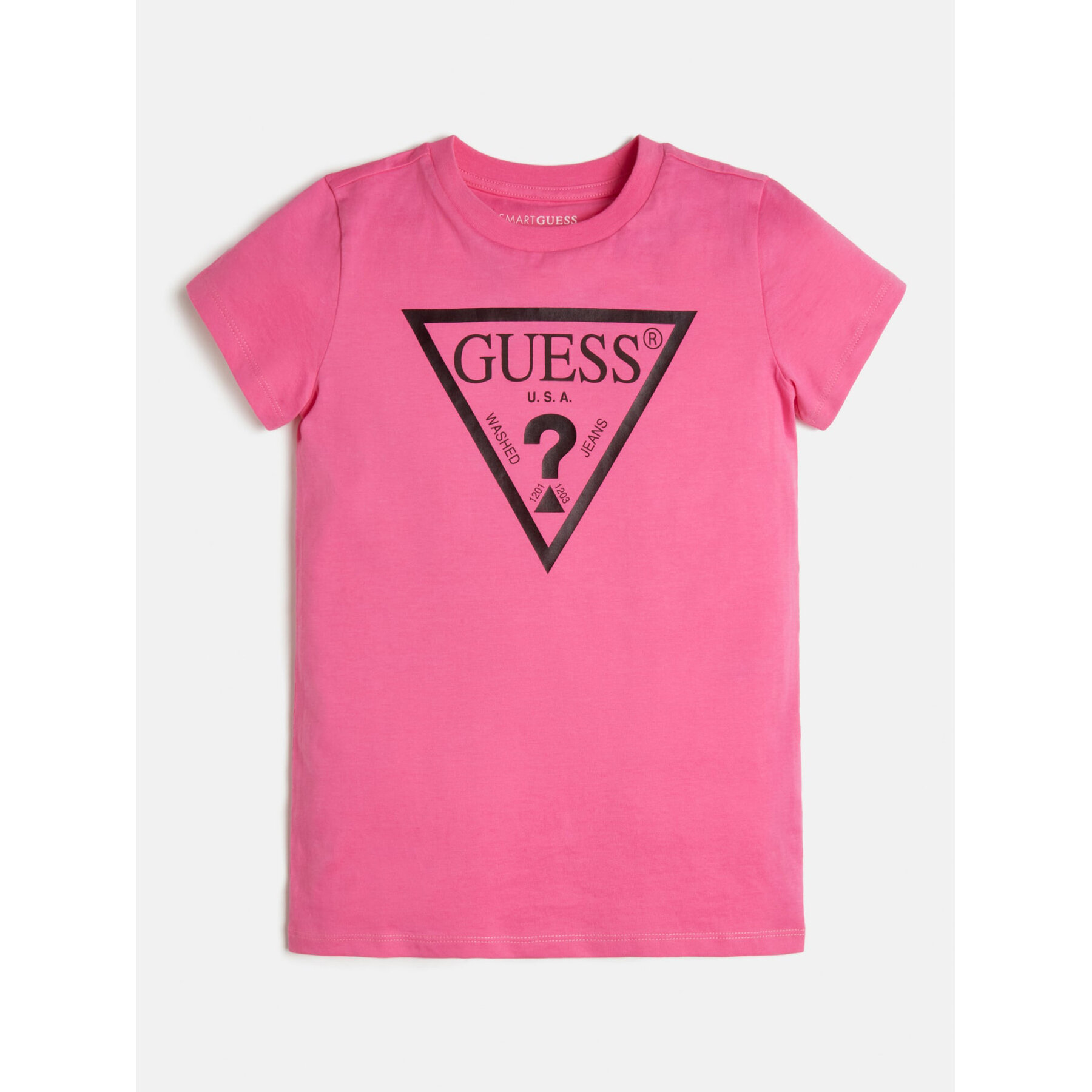 Guess T-Shirt J73I56 K8HM0 Różowy Regular Fit