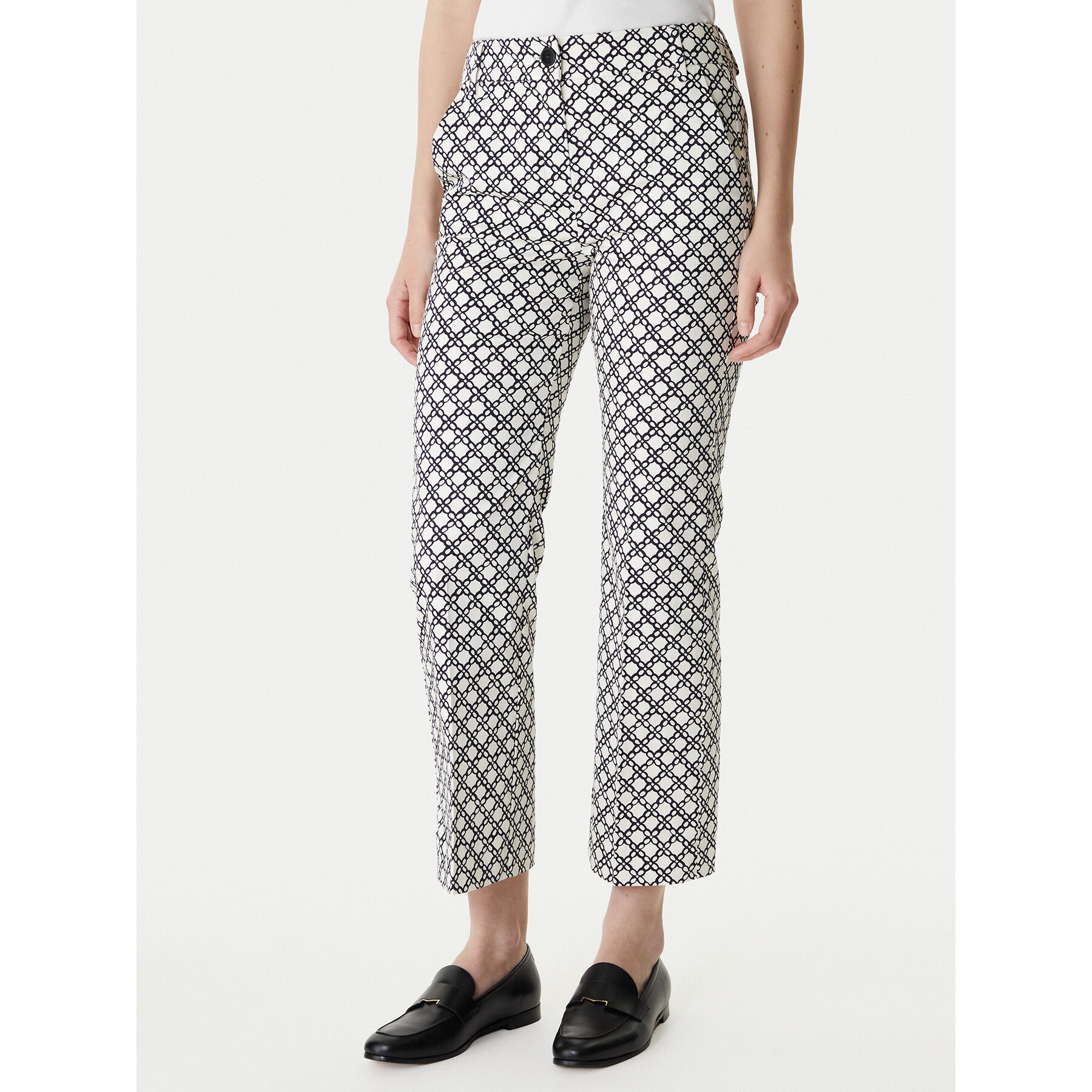 Marella Spodnie materiałowe Classi 2615131201 Czarny Slim Fit