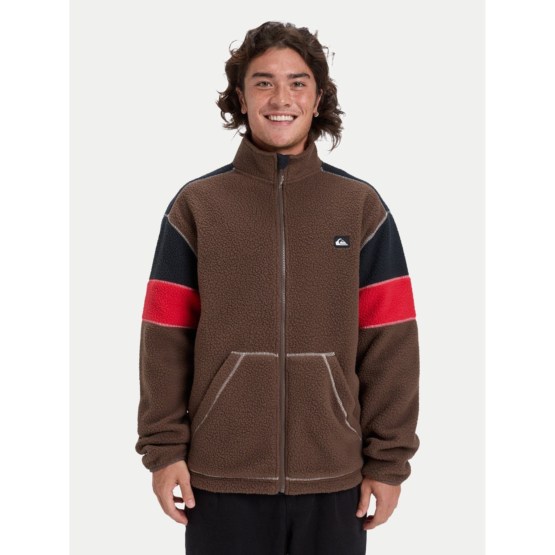 Quiksilver Polar Clean Coast Block EQYPF03065 Brązowy Loose Fit