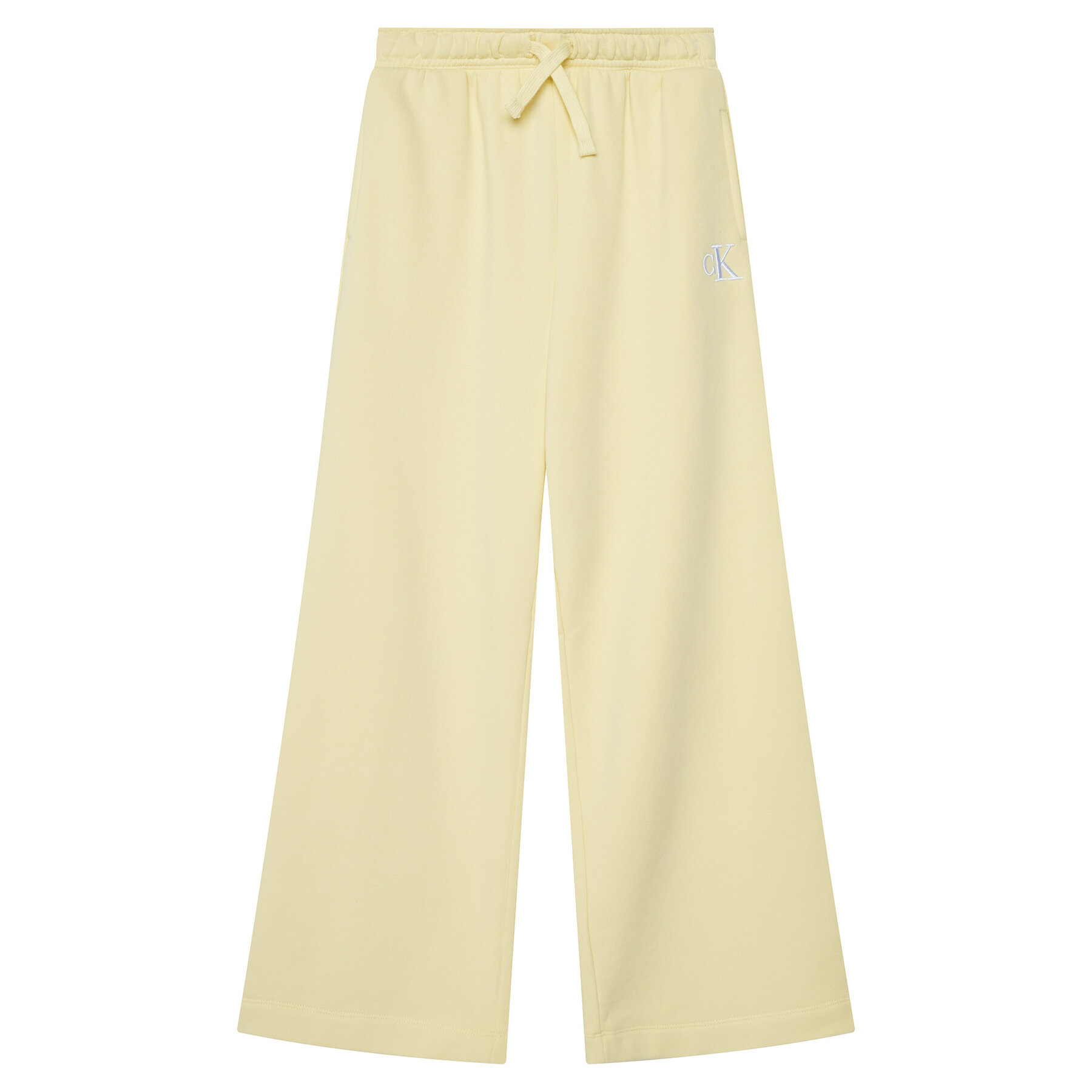 Calvin Klein Jeans Spodnie dresowe LVCKSJC11G Żółty Wide Leg