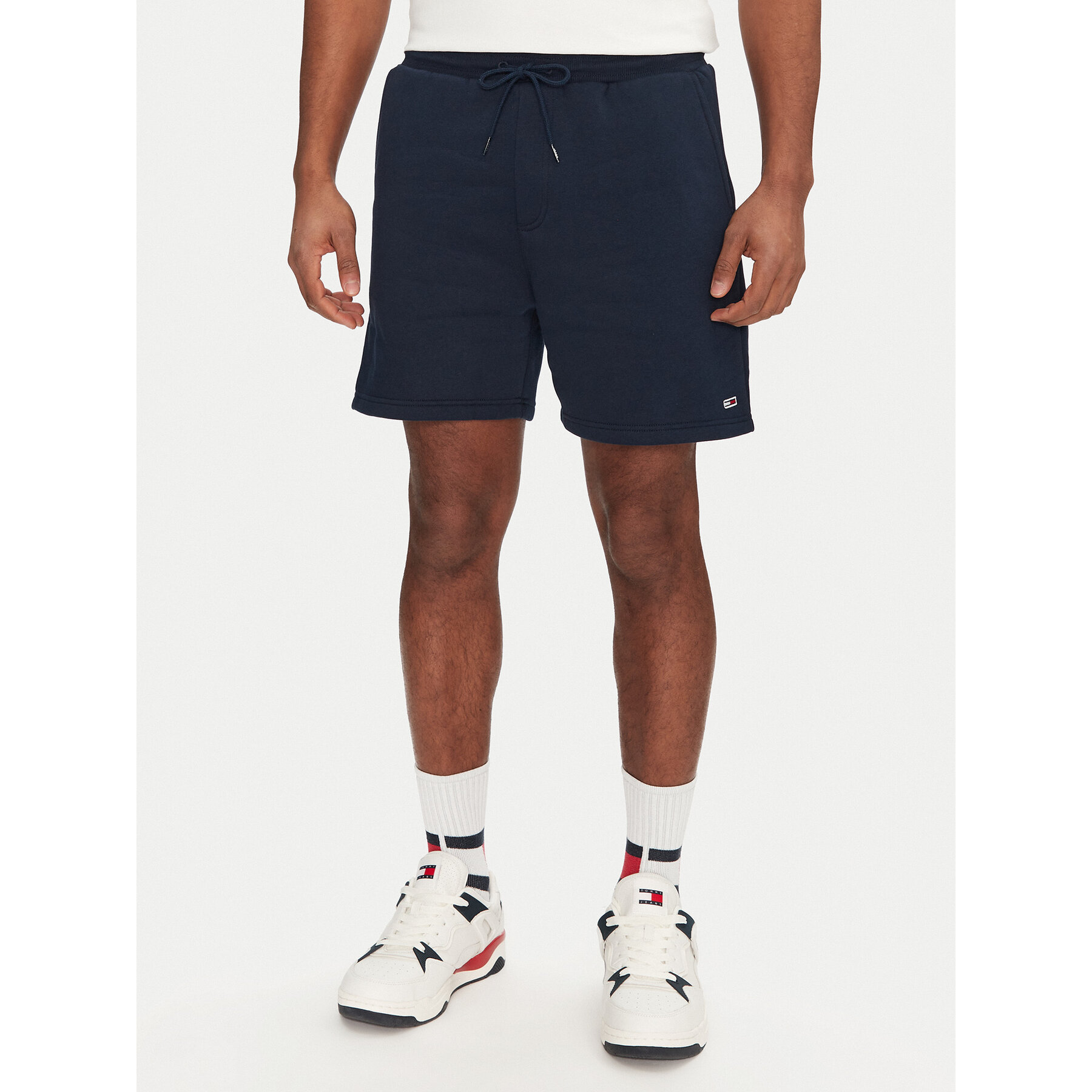 Tommy Jeans Szorty sportowe Flag Beach DM0DM21931 Granatowy Regular Fit