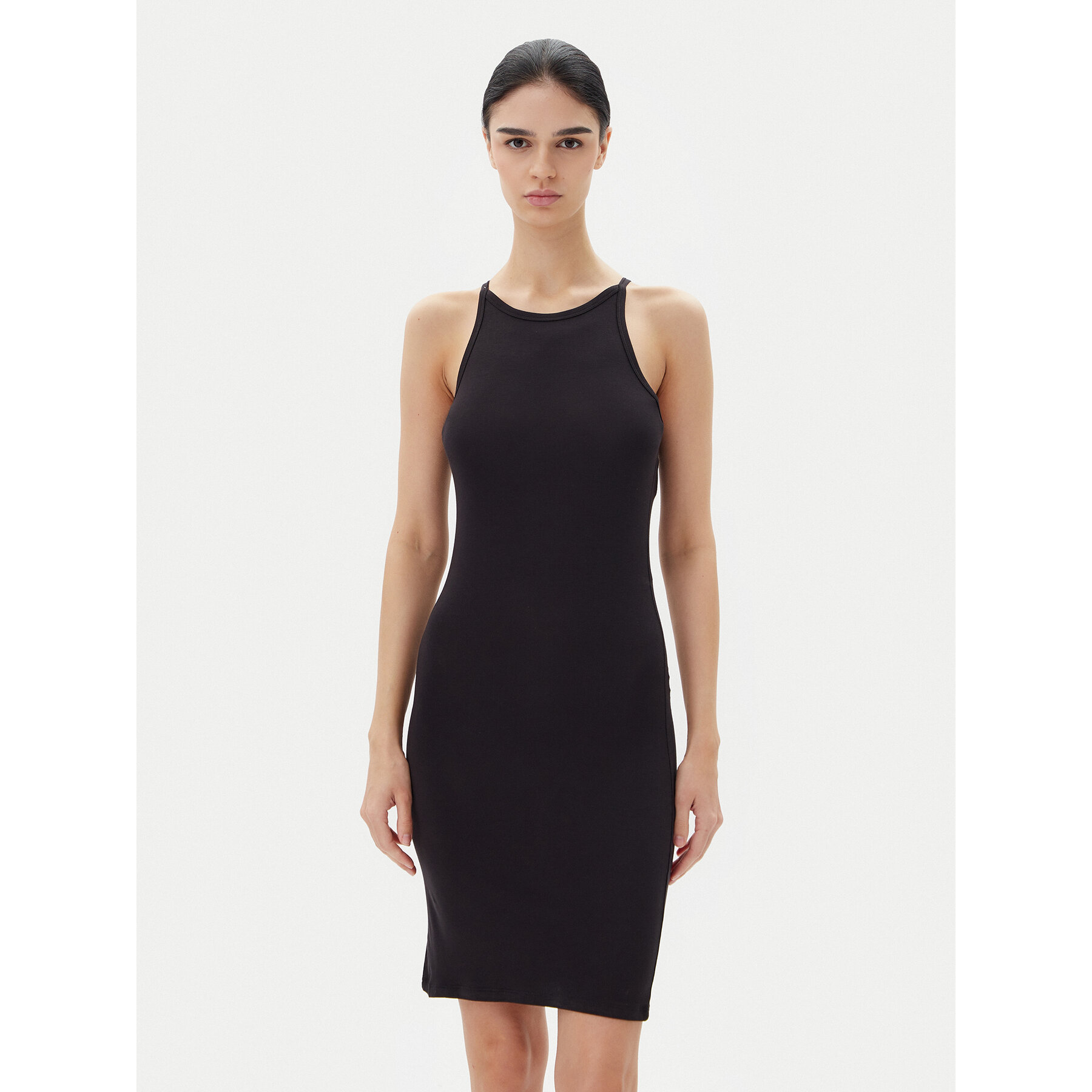 Pieces Sukienka codzienna Jane 17155478 Czarny Slim Fit
