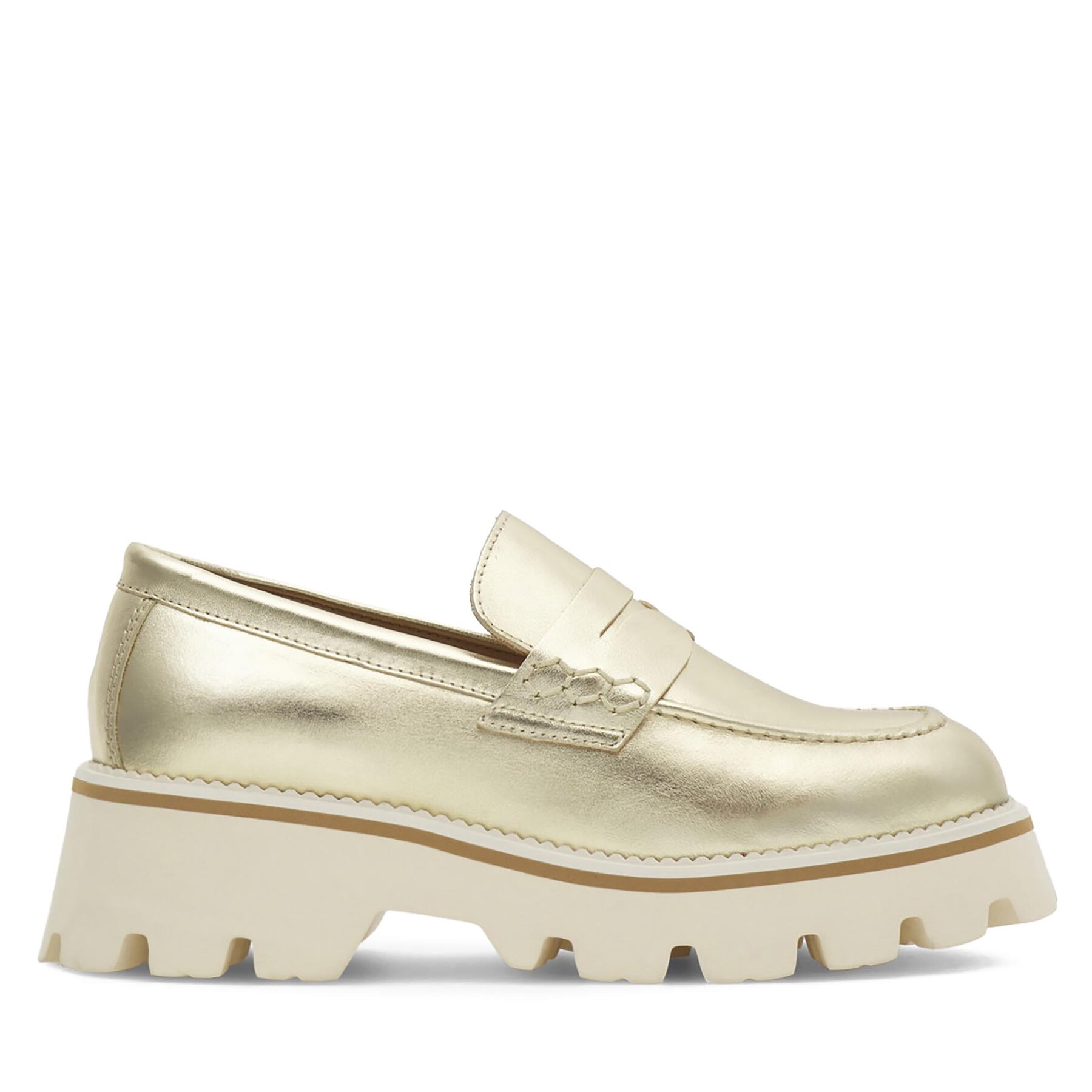Badura Loafersy GISELLE-24SS202 Złoty