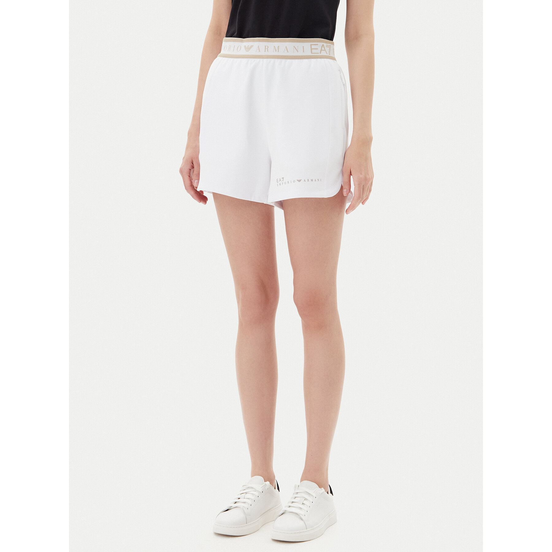 EA7 Emporio Armani Szorty sportowe 7W000280 AF12501 U0002 Biały Regular Fit