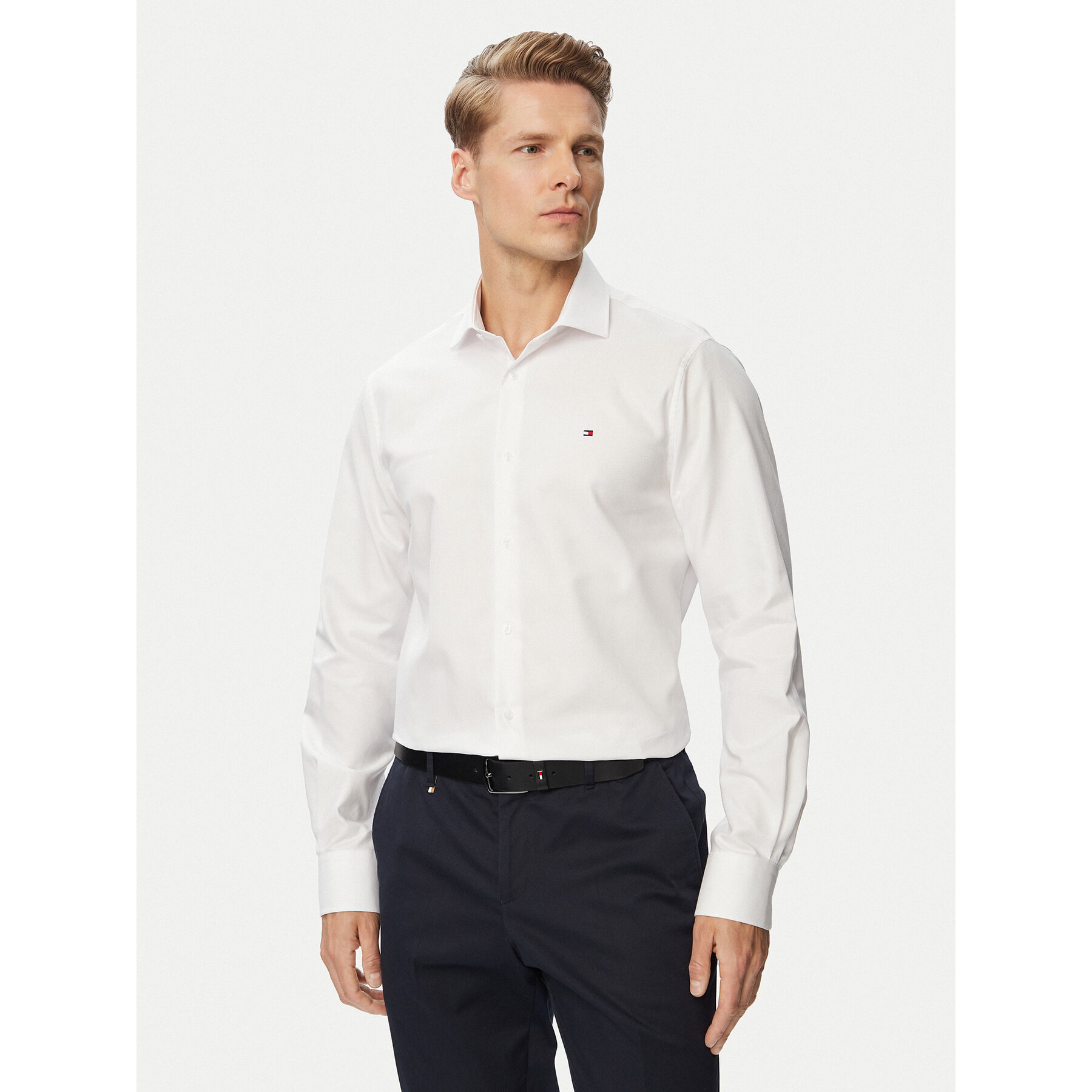 Tommy Hilfiger Koszula MW0MW43747 Biały Regular Fit