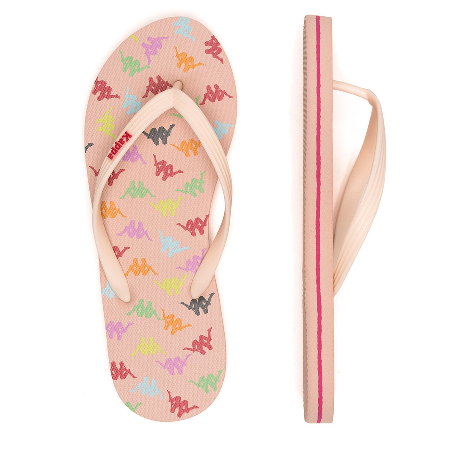 Kappa Japonki 351C22W Pink Soft - Fuchsia Fragola - Pink Fuchsia Kolorowy