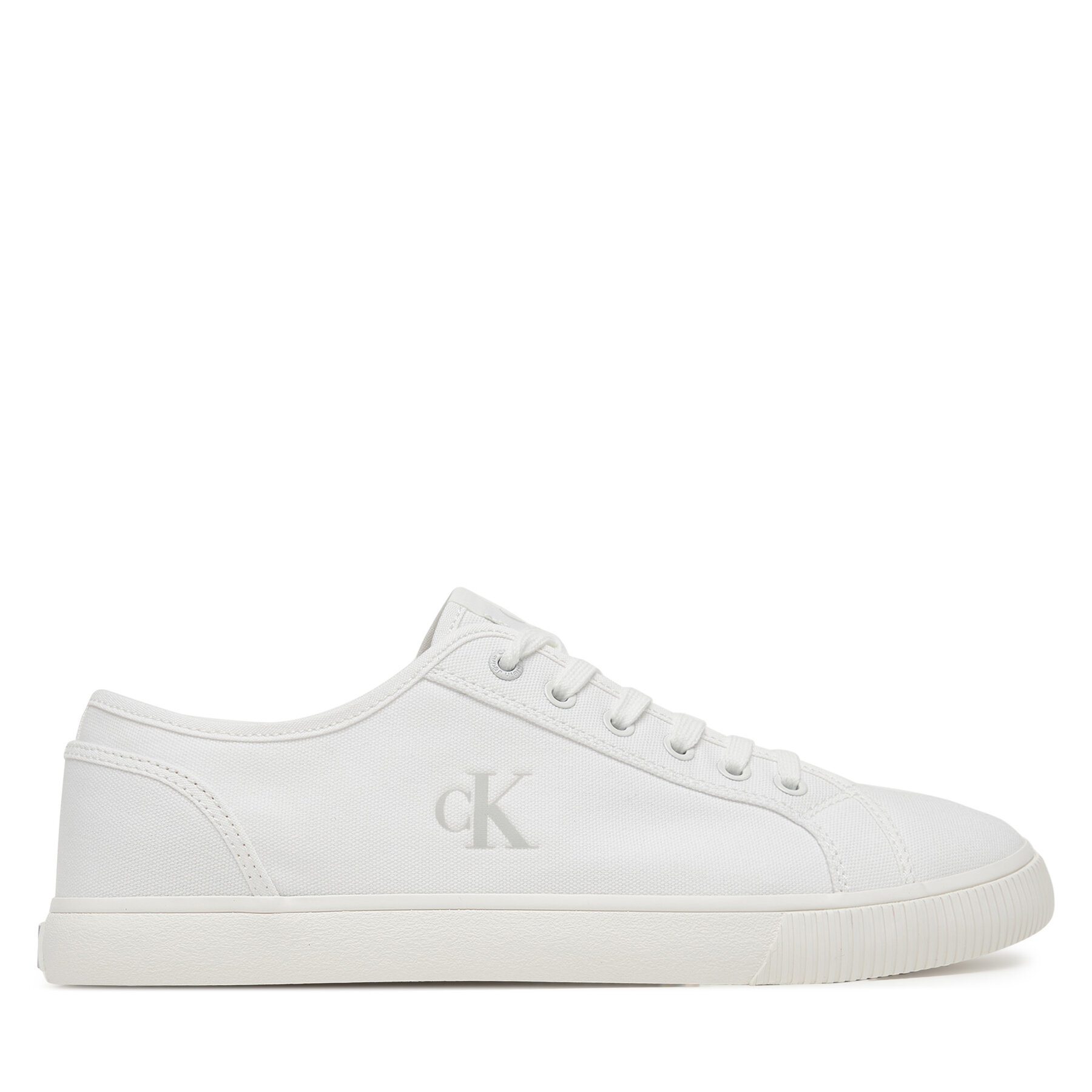 Calvin Klein Jeans Tenisówki Ess Vulc Low Mg Canvas YM0YM01209 Biały