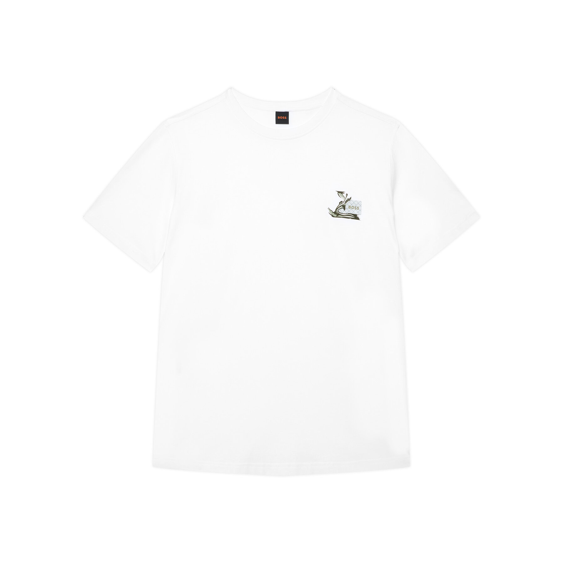 BOSS T-Shirt Te Blueprint 50566628 Biały Regular Fit