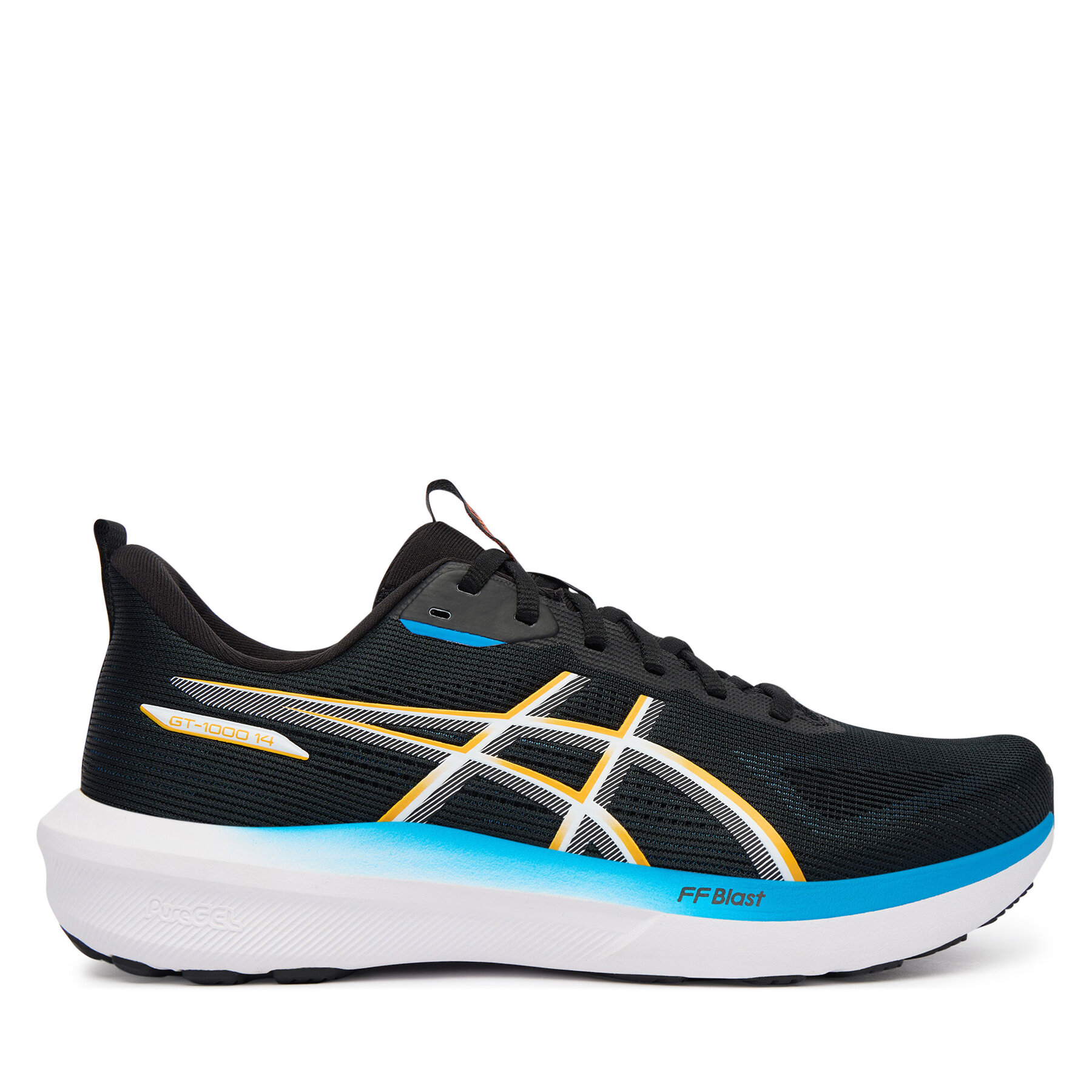 Asics Buty do biegania Gt-1000 14 1011C077 Czarny