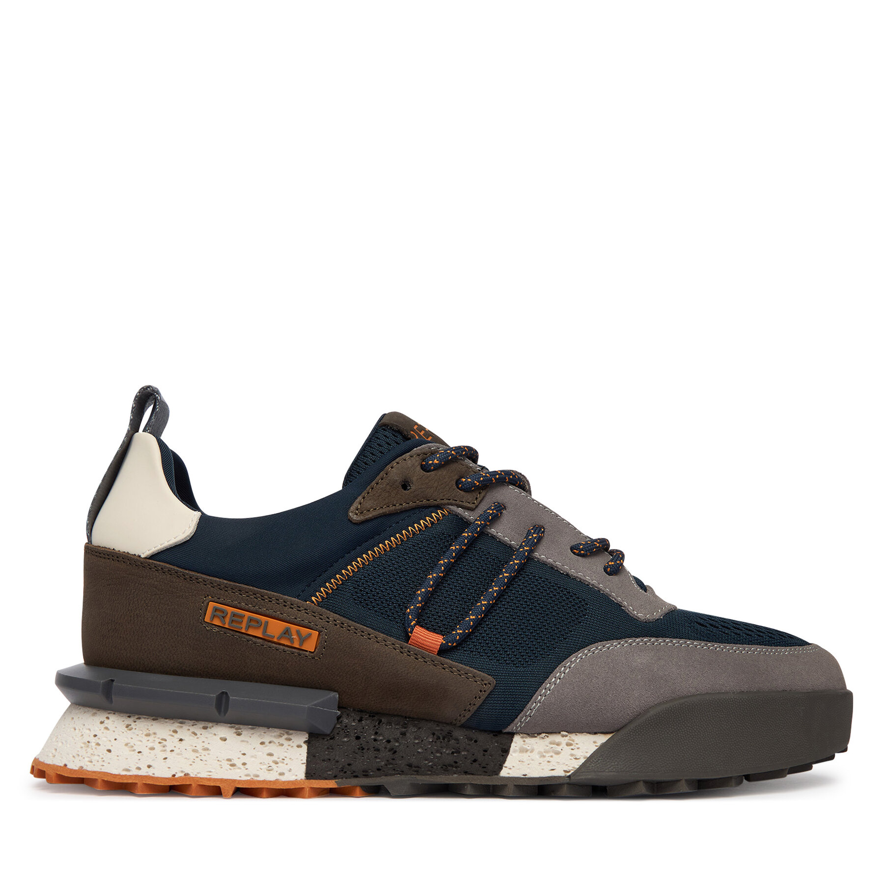 REPLAY Sneakersy GMS1P .000.C0072L Granatowy