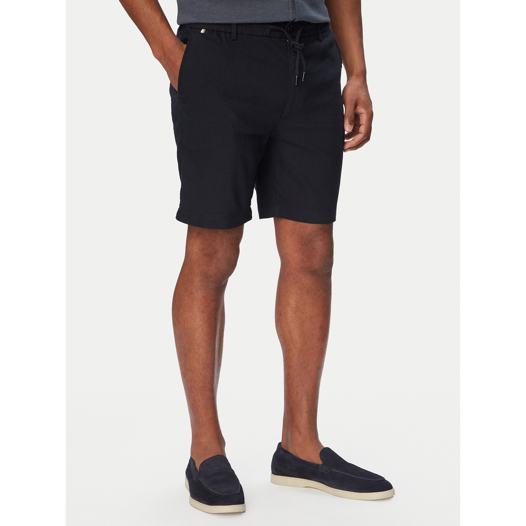 BOSS Szorty materiałowe Kane1 50557537 Granatowy Regular Fit