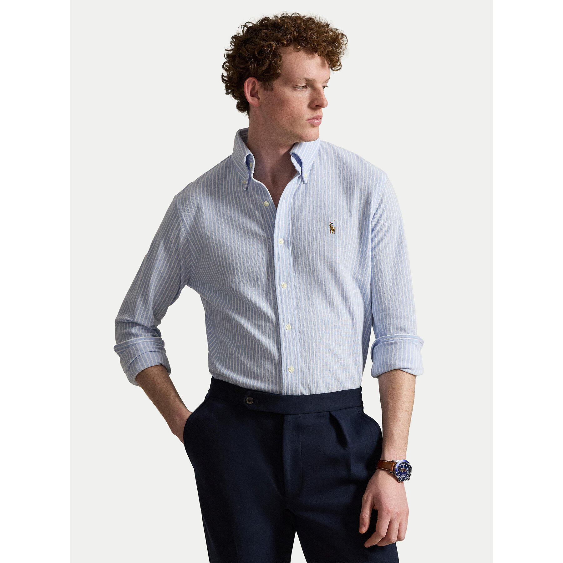 Polo Ralph Lauren Koszula 710B25852001 Niebieski jasny Regular Fit