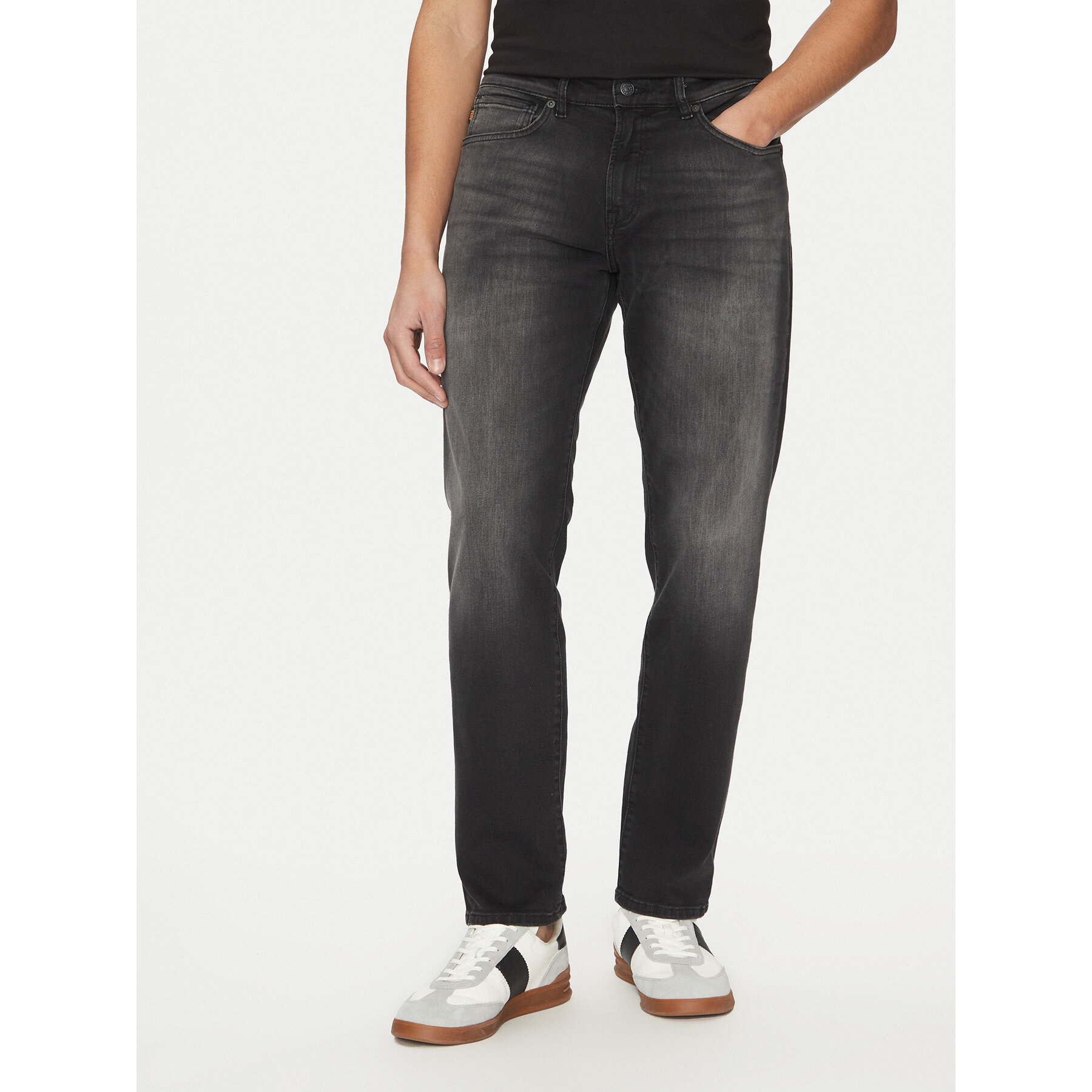 BOSS Jeansy Re Maine 50534691 Czarny Regular Fit