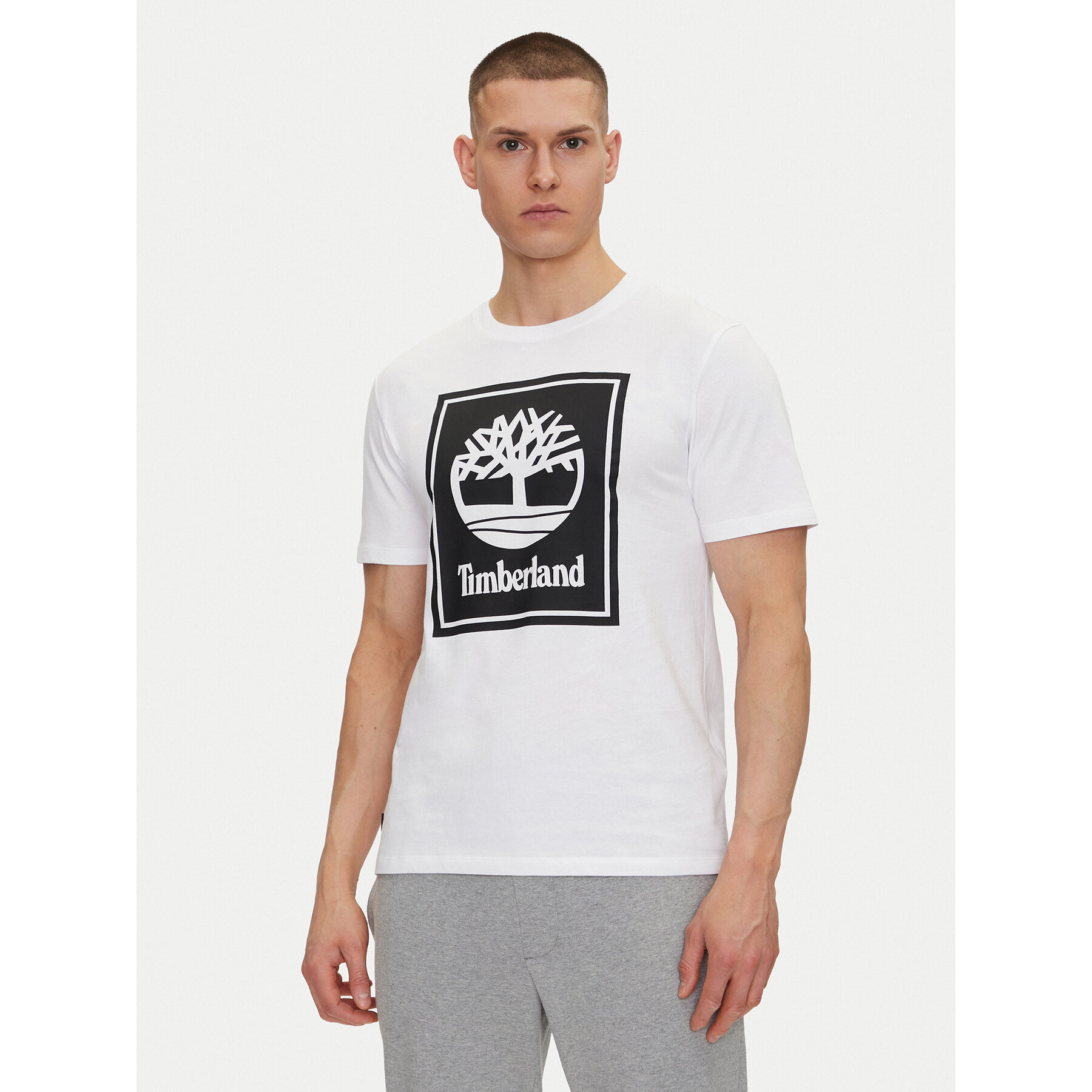 Timberland T-Shirt TB0A5WQQ Biały Regular Fit