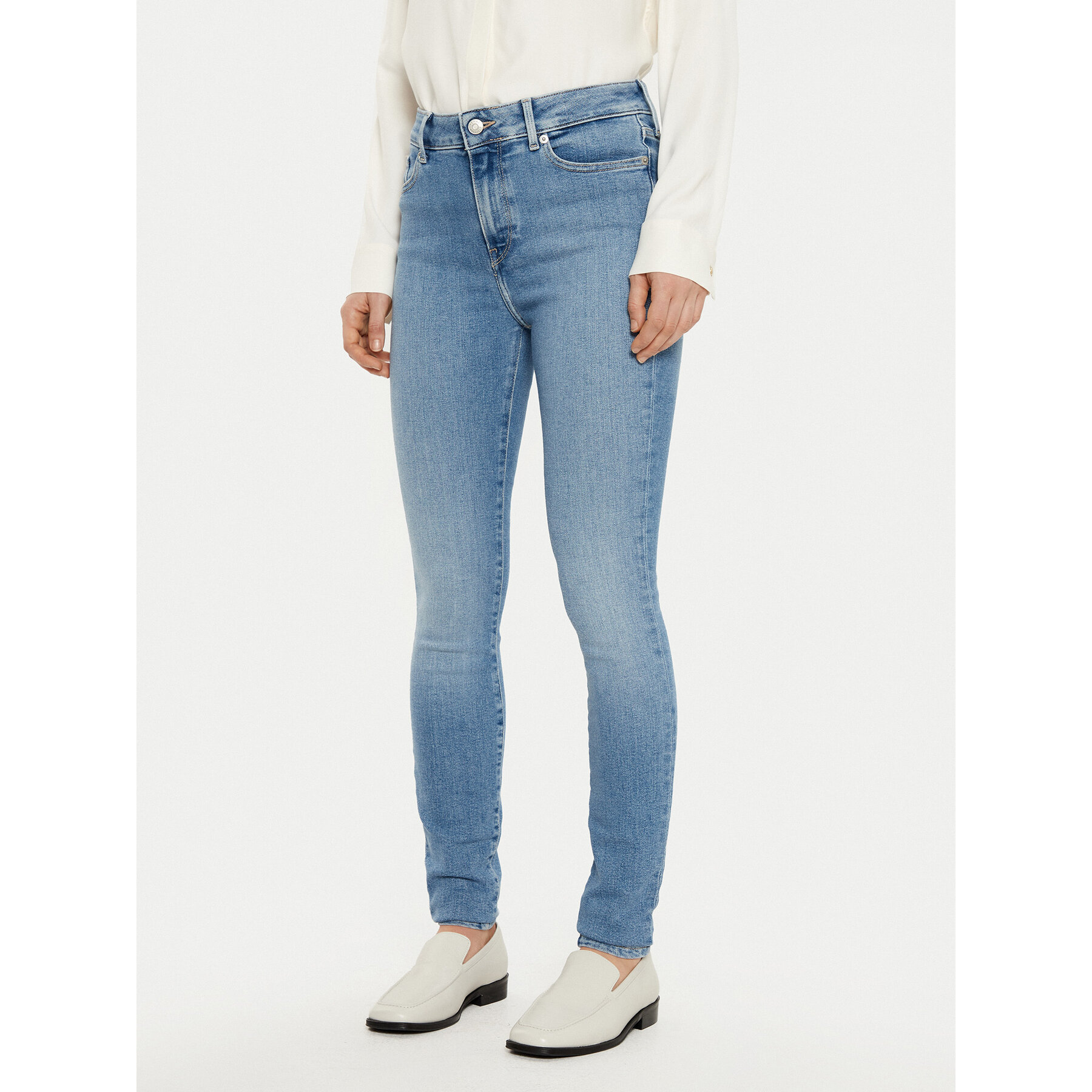 Tommy Hilfiger Jeansy Harlem WW0WW43716 Niebieski Skinny Fit
