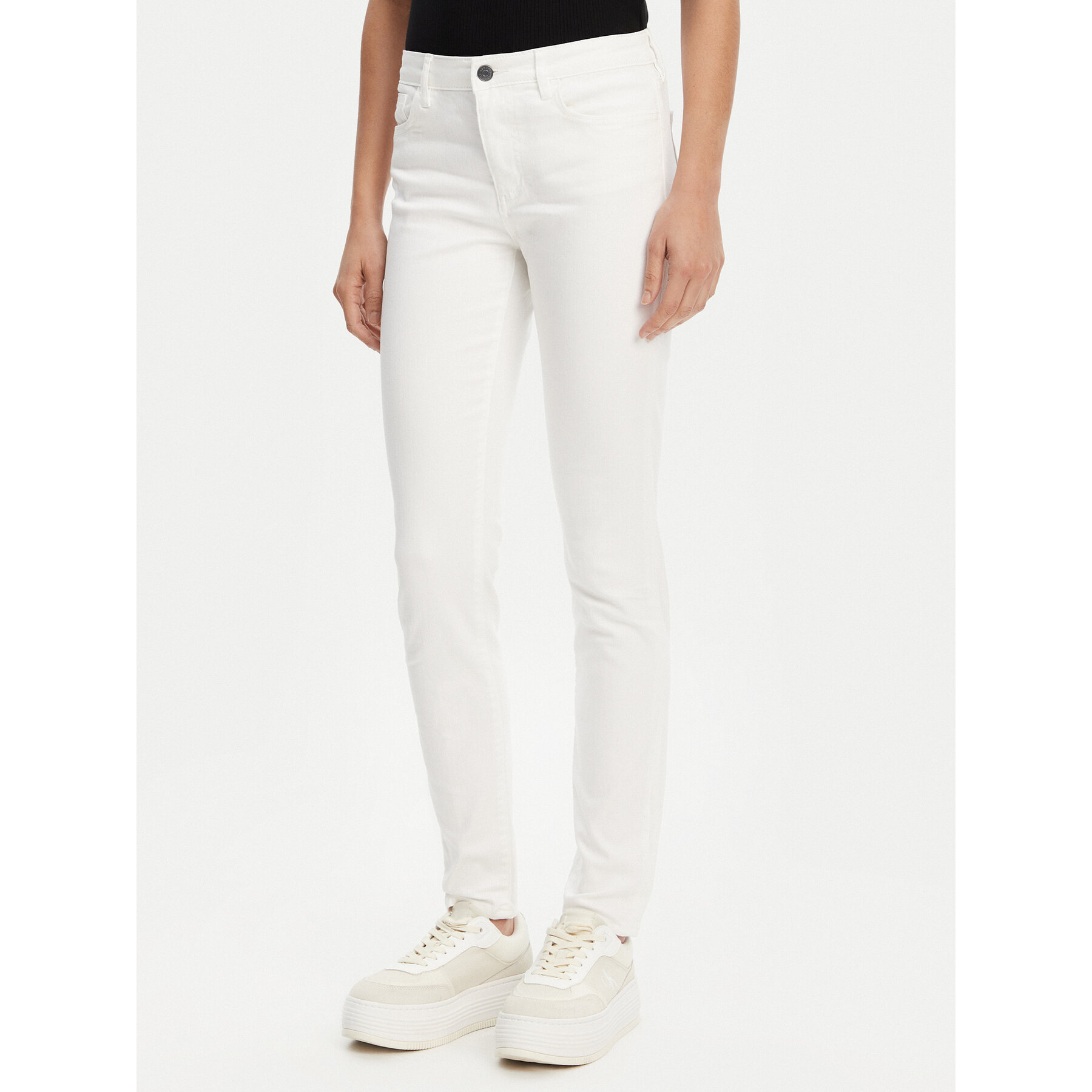 Armani Exchange Jeansy XW000123 AF10862 M0054 Biały Skinny Fit