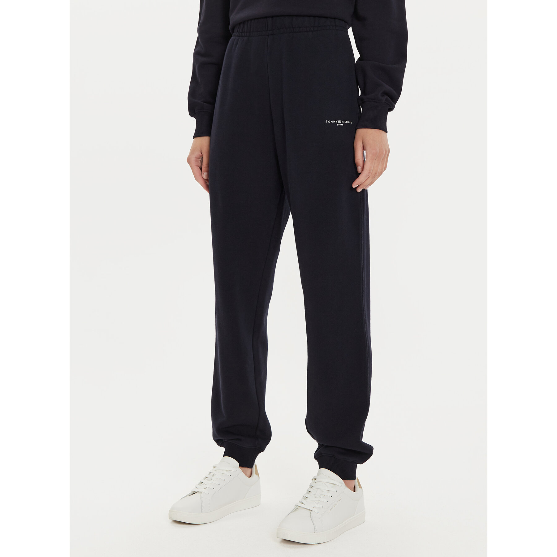 Tommy Hilfiger Spodnie dresowe WW0WW42883 Granatowy Regular Fit