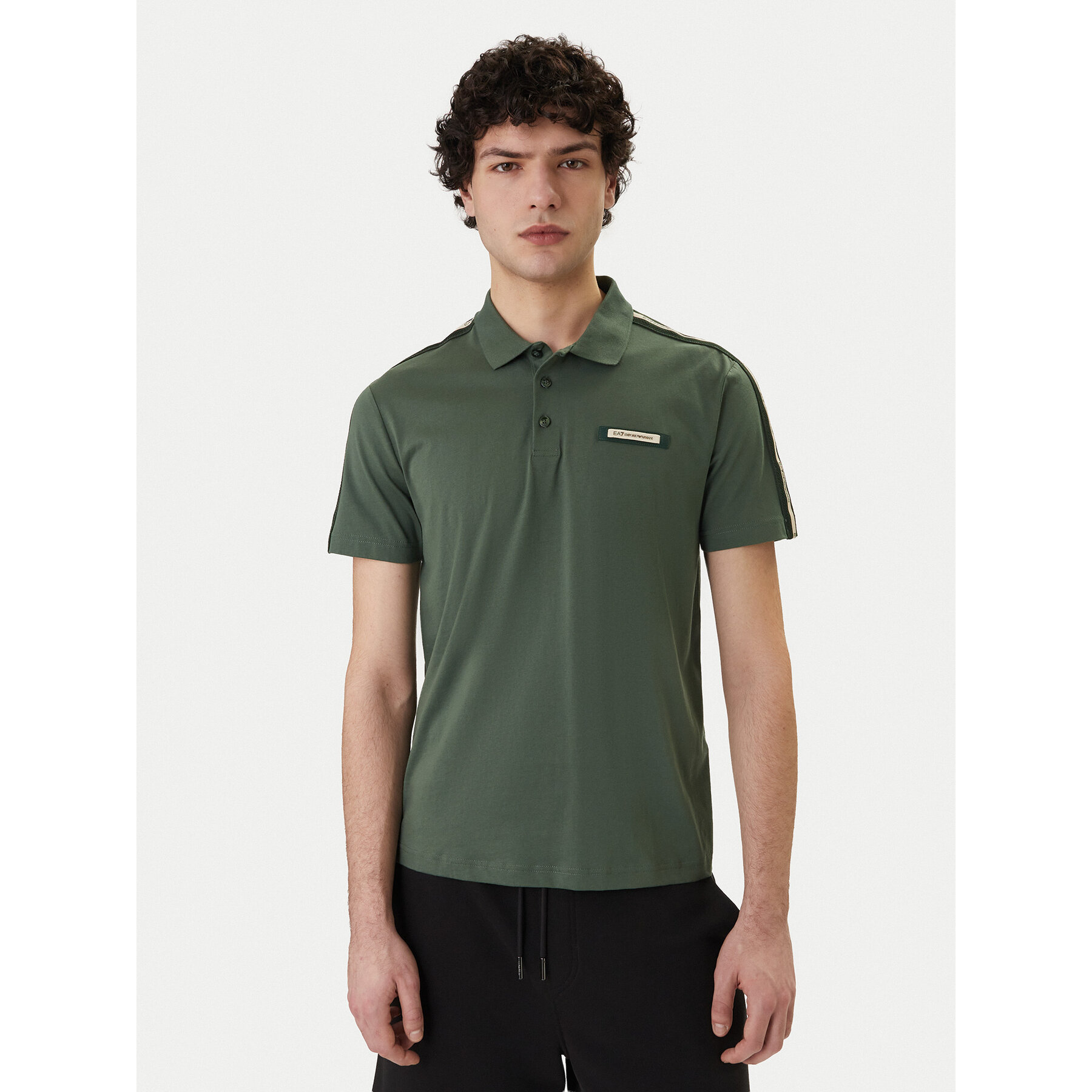 EA7 Emporio Armani Polo 7M001477 AF10375 U7260 Zielony Regular Fit
