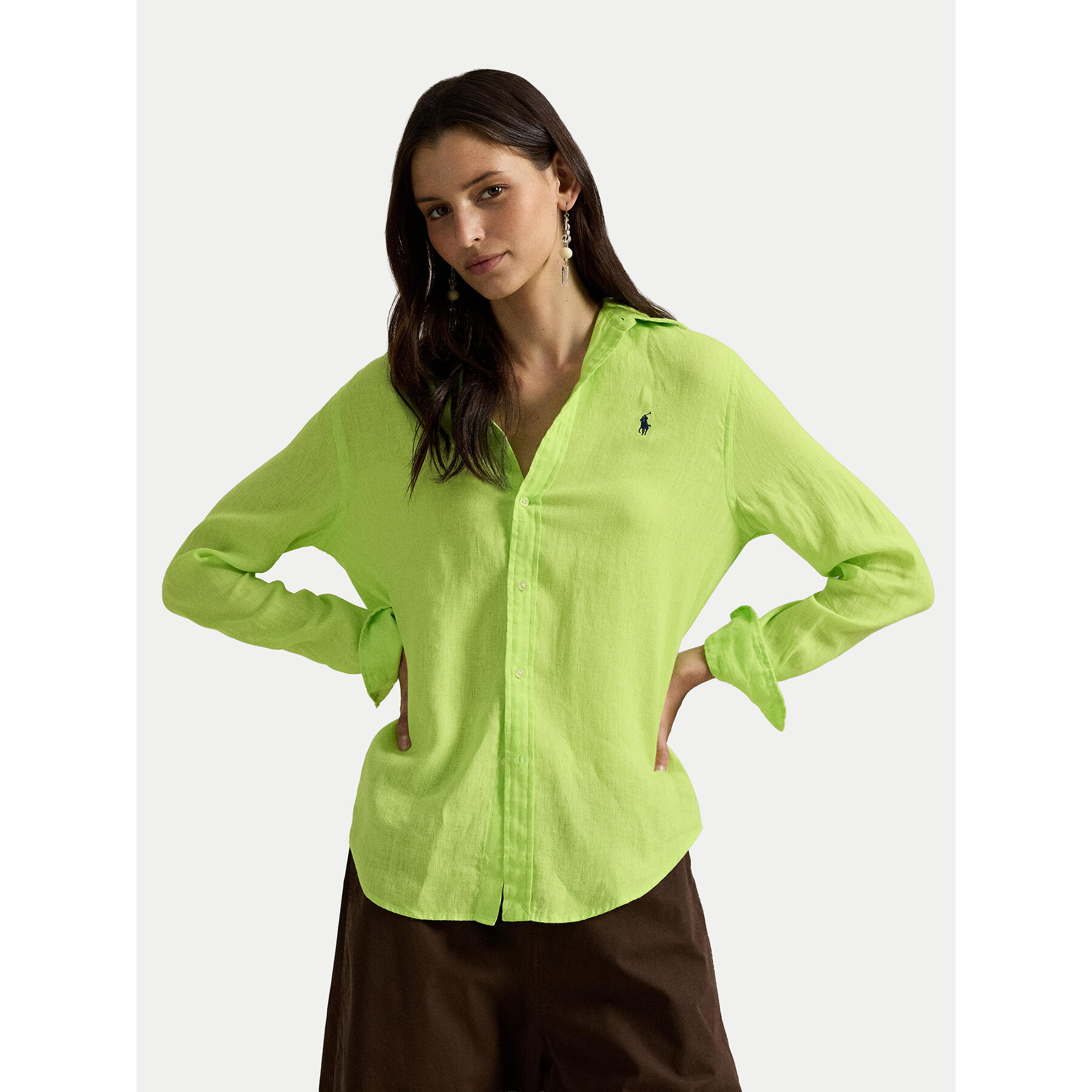 Polo Ralph Lauren Koszula 211970730509 Zielony Classic Fit