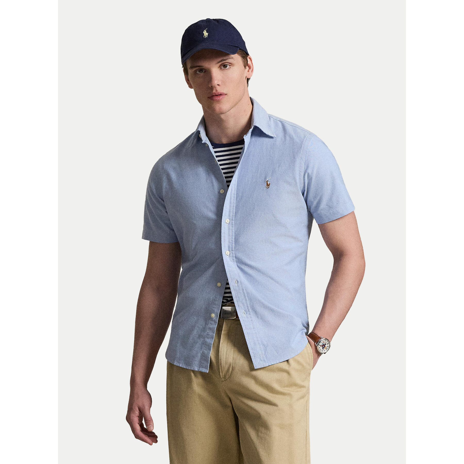 Polo Ralph Lauren Koszula 710850782001 Błękitny Custom Fit