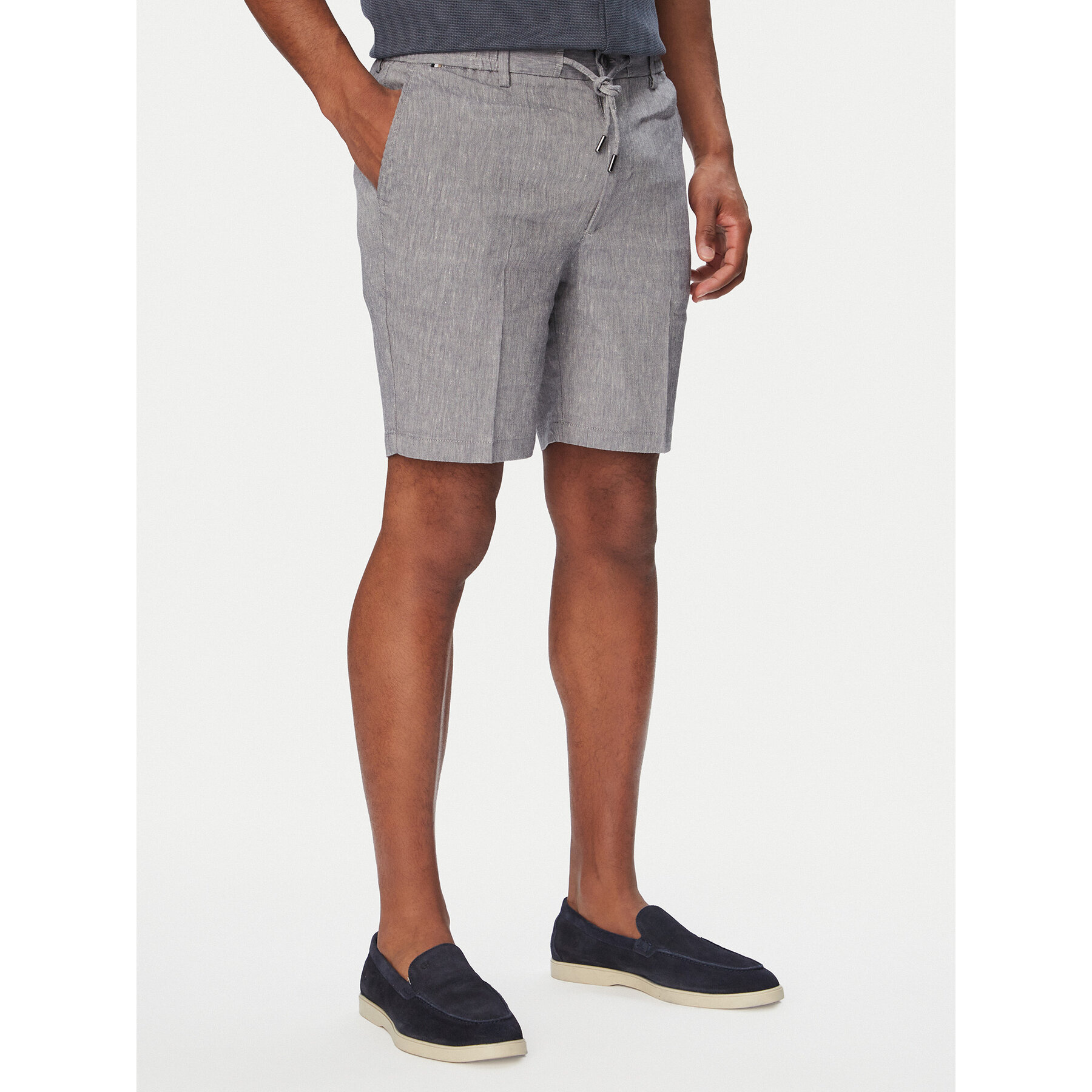 BOSS Szorty materiałowe Kane1 50557537 Niebieski Regular Fit