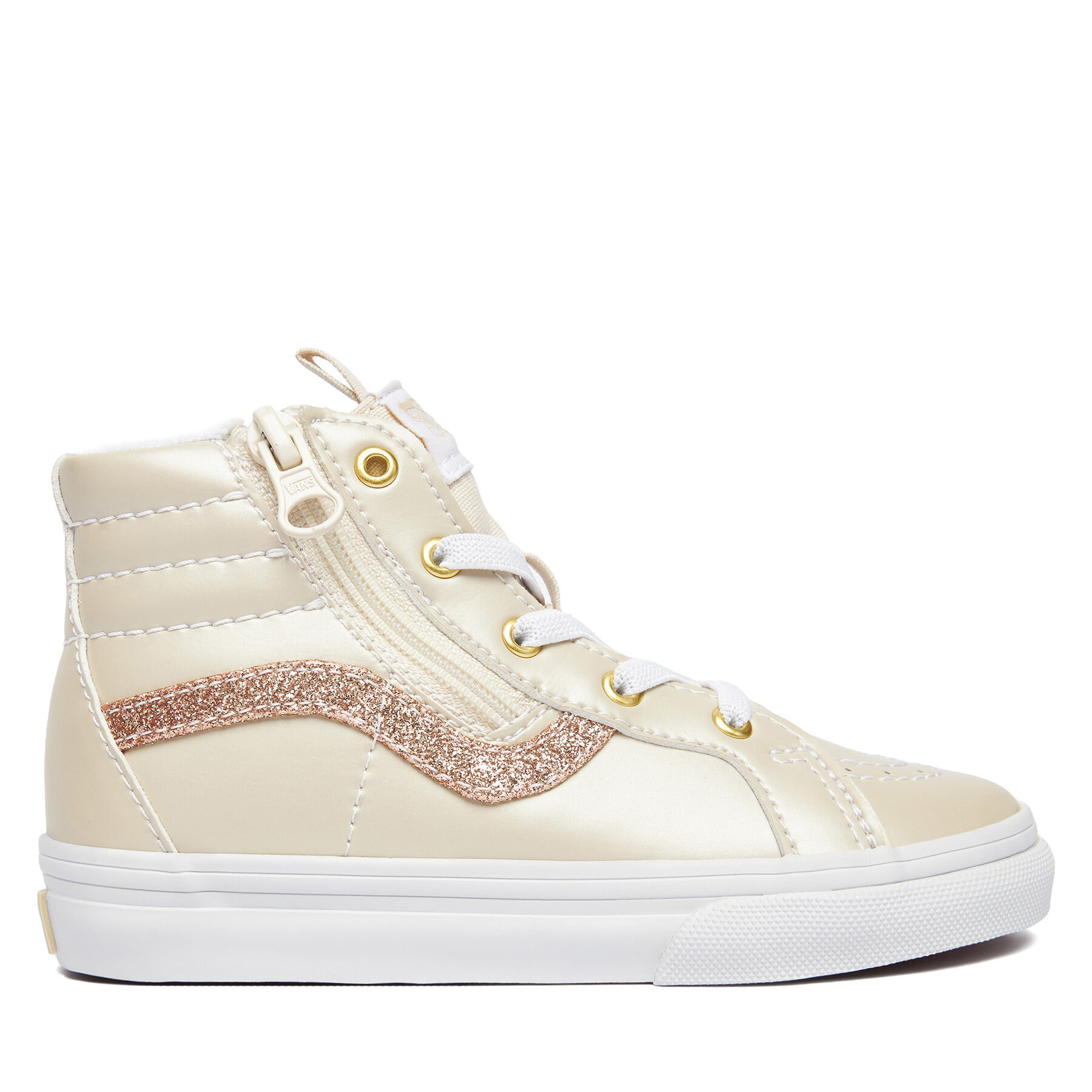 Vans Sneakersy SK8-Hi Reissue Side Zip VN0007Q3DJR1 Kremowy