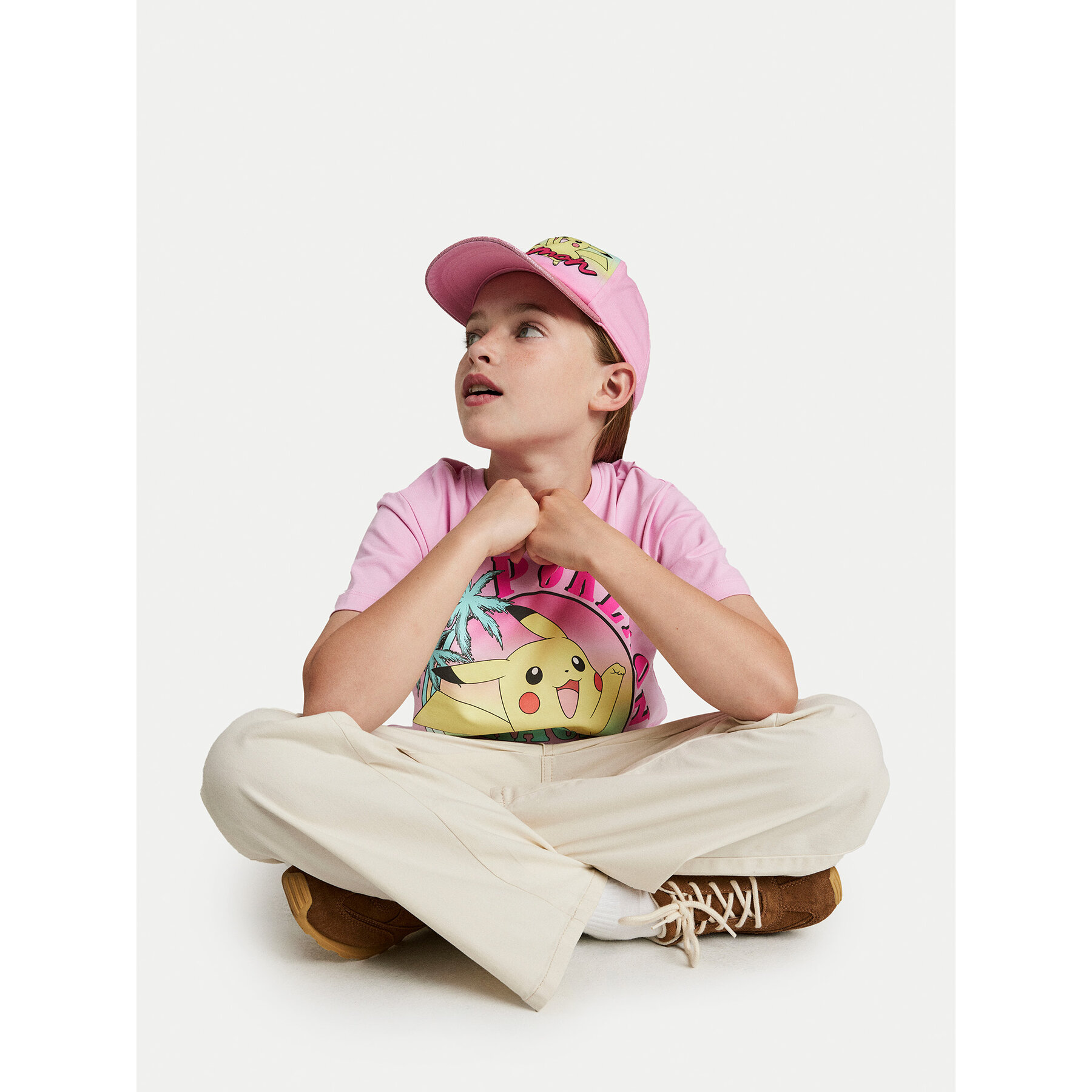 NAME IT T-Shirt Fami Pokemon 13240888 Różowy Standard Fit