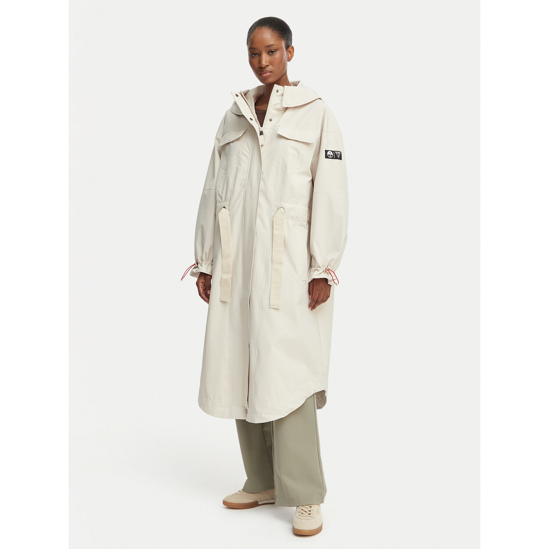 Guess Parka W6GL02 W1402 Kremowy Regular Fit