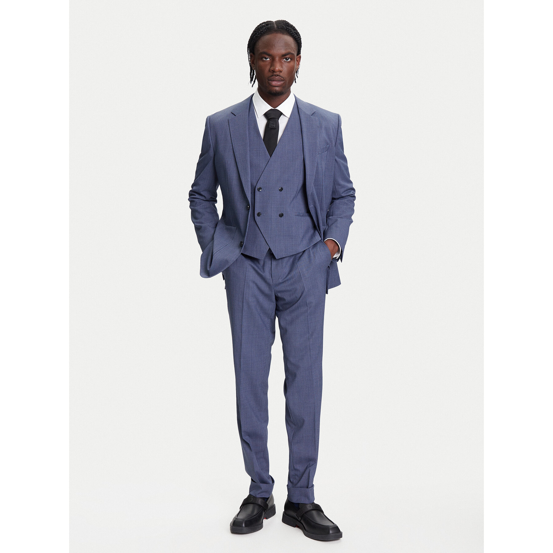 HUGO BOSS Garnitur Henry-Getlin253V1X 50544664 Niebieski Regular Fit