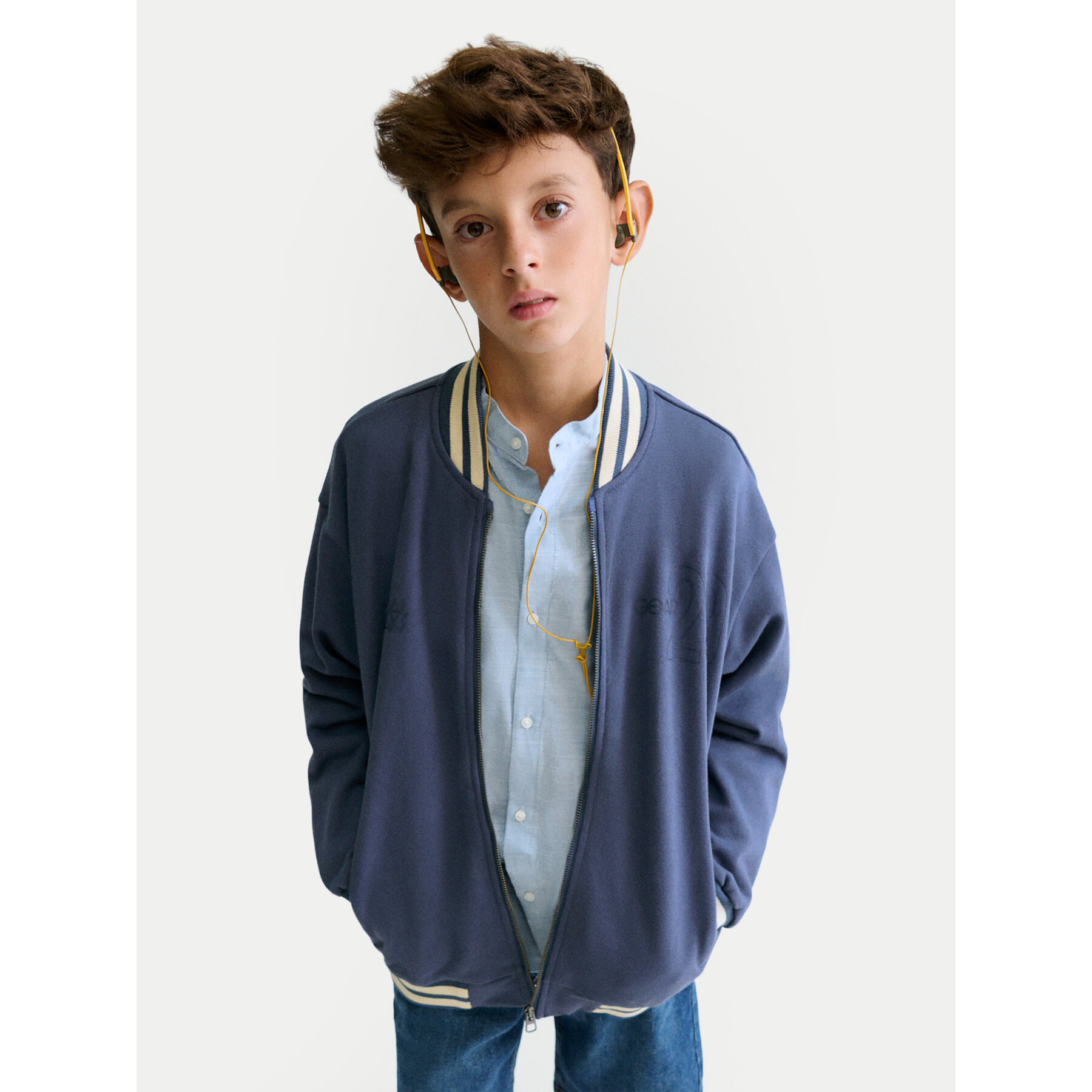 Mayoral Kurtka bomber 6416 Granatowy Regular Fit