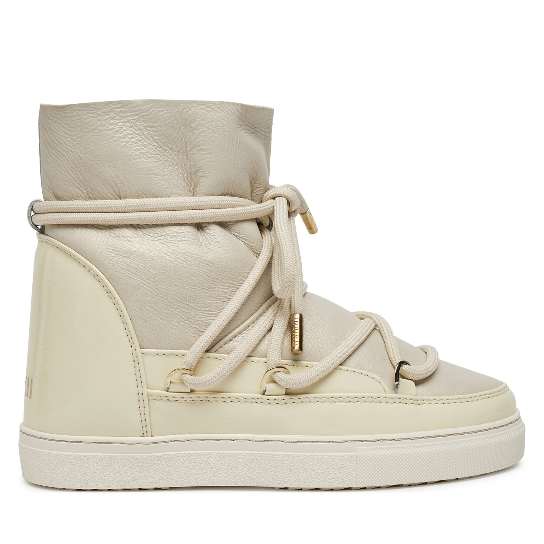 Inuikii Śniegowce Gloss Wedge 75203-007 Écru
