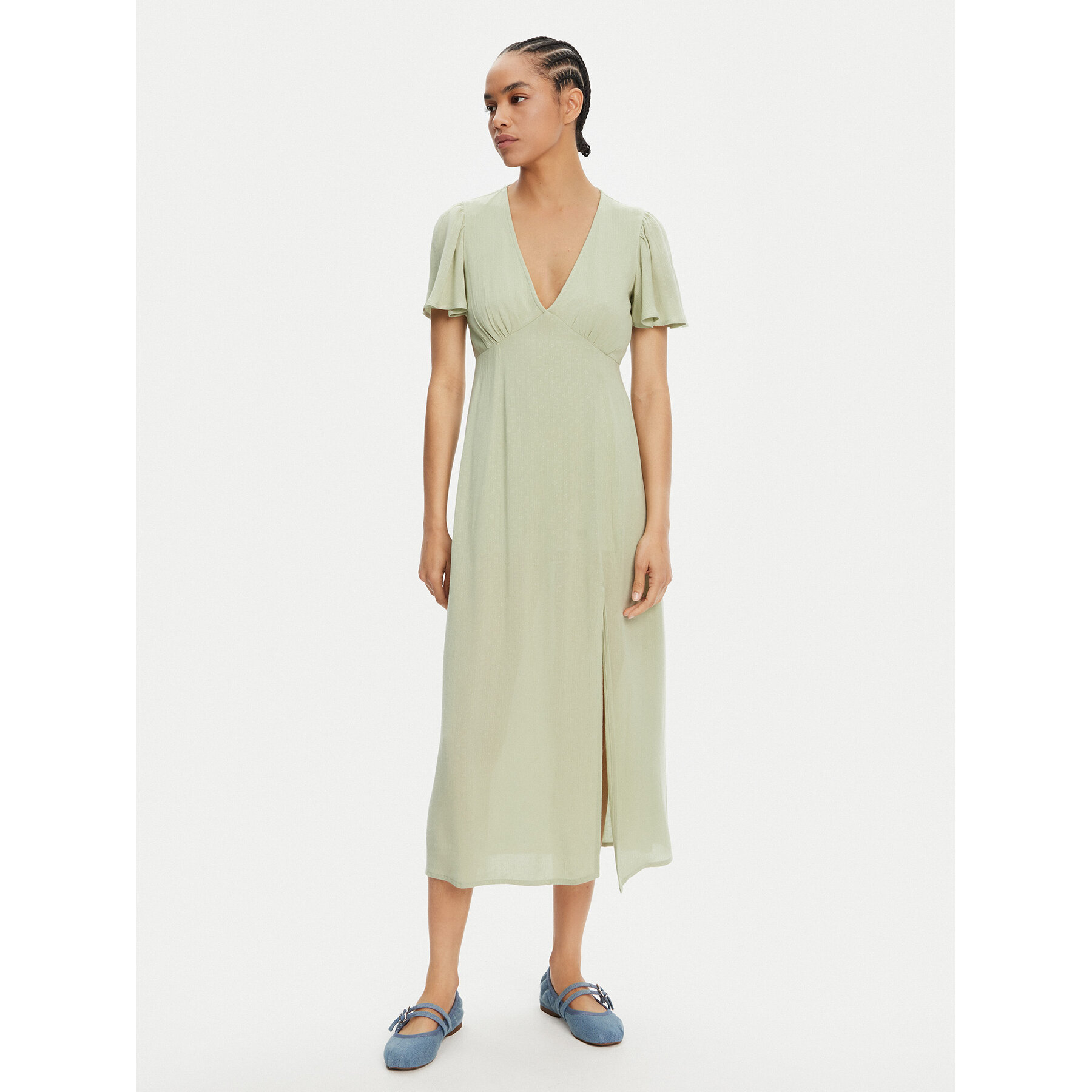Billabong Sukienka letnia Jet Set EBJWD00134 Zielony Regular Fit