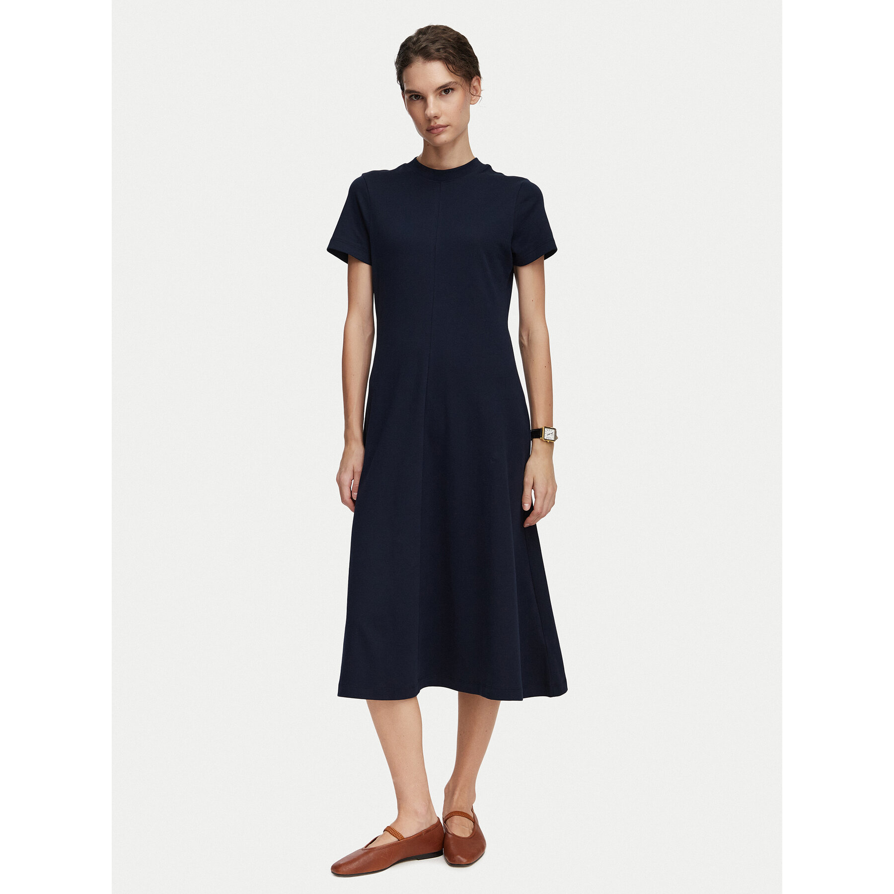 Tommy Hilfiger Sukienka codzienna WW0WW50825 Granatowy Regular Fit
