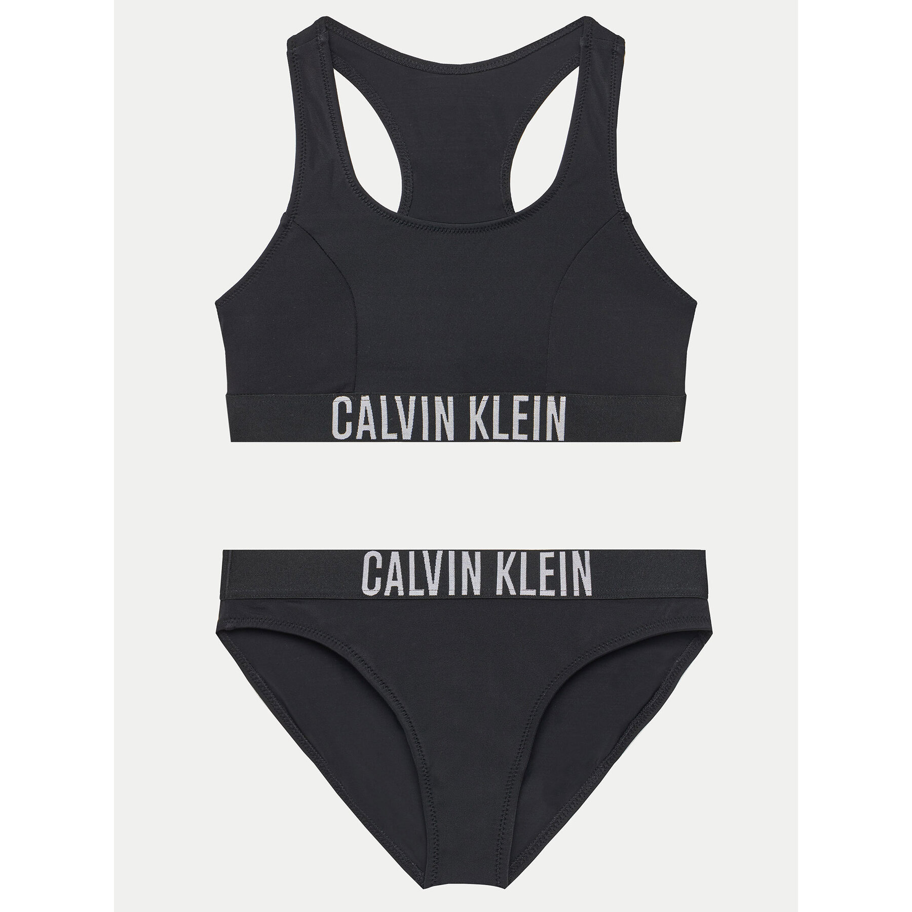 Calvin Klein Swimwear Strój kąpielowy KY0KY00091 Czarny