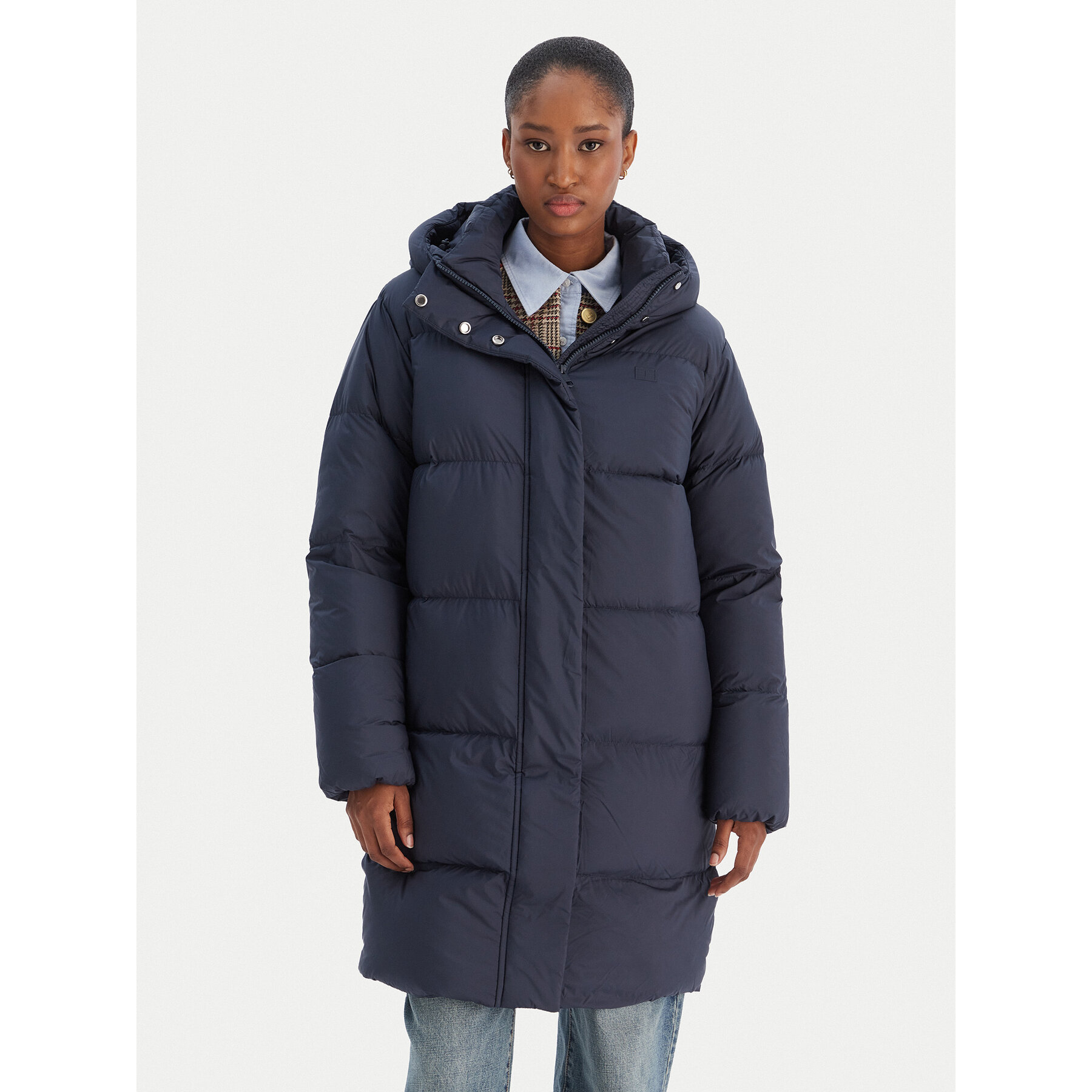 Tommy Hilfiger Kurtka puchowa Modern WW0WW46535 Granatowy Regular Fit