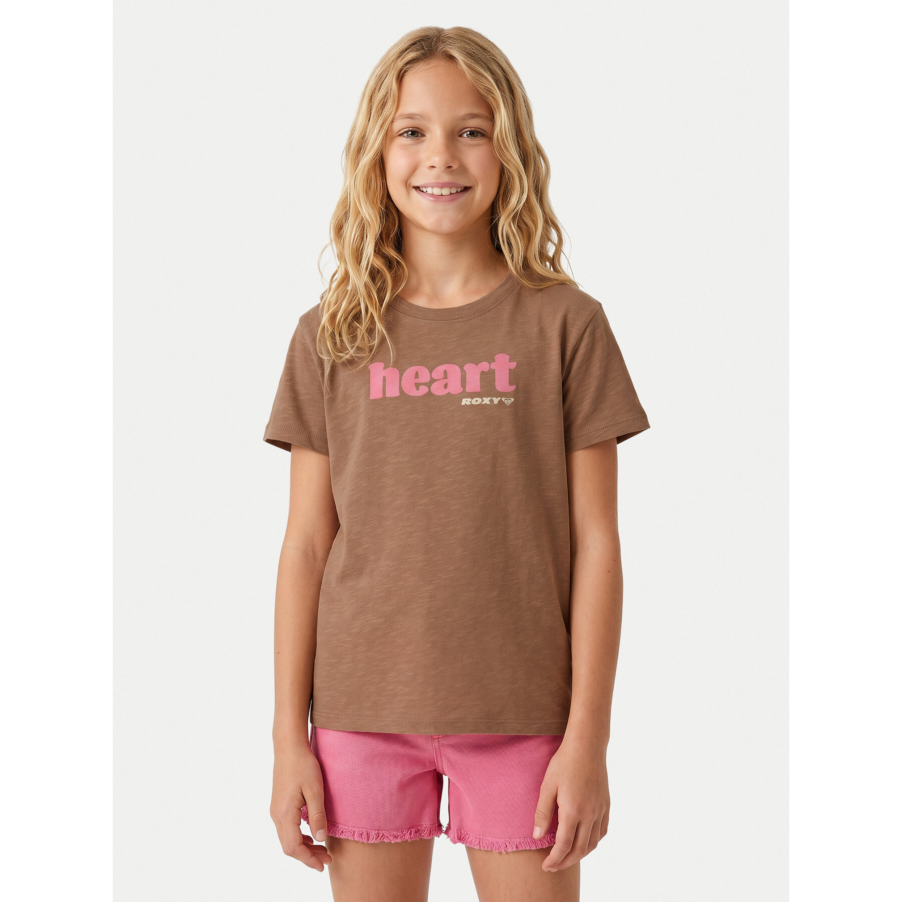 Roxy T-Shirt Orchid Art ERGZT04142 Brązowy Regular Fit