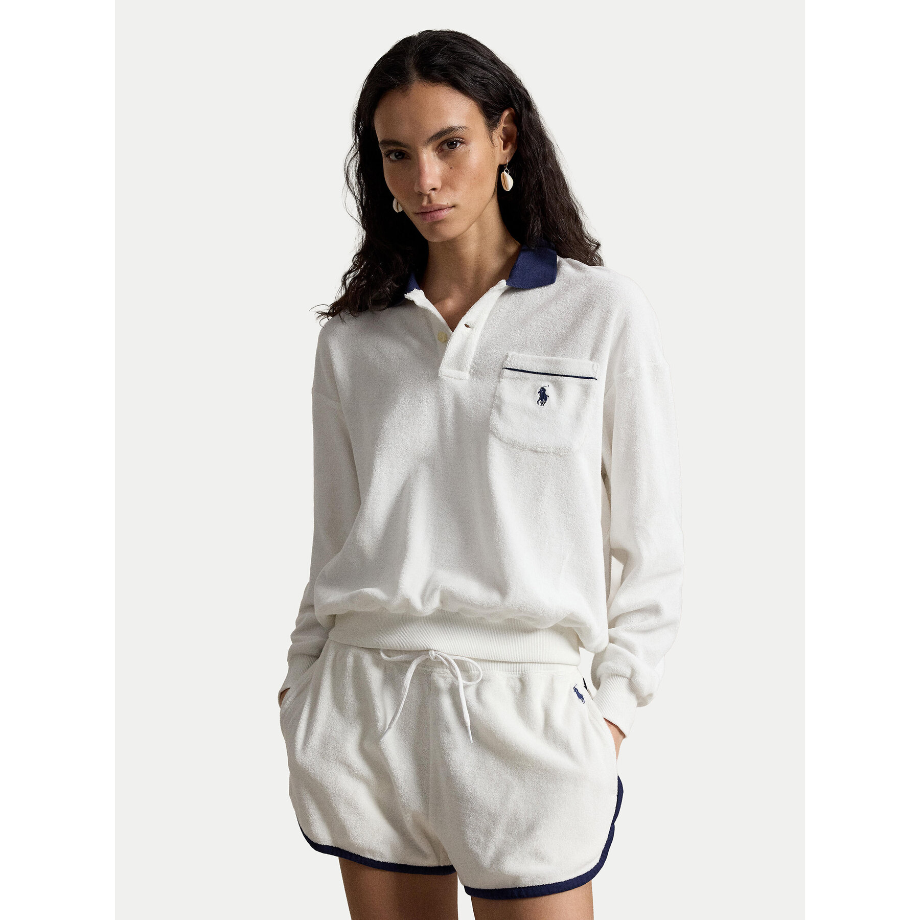 Polo Ralph Lauren Bluza 211A12737002 Biały Relaxed Fit