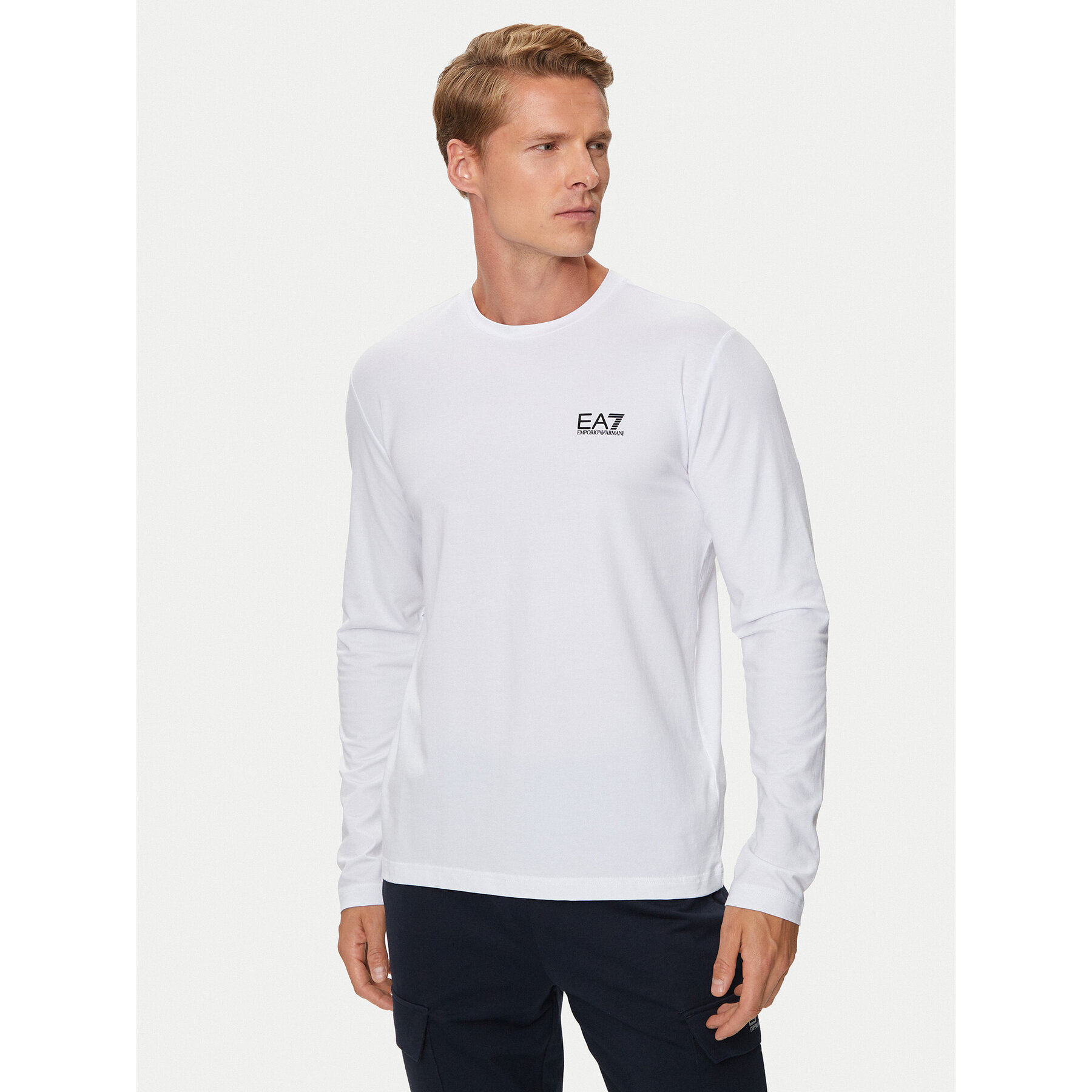EA7 Emporio Armani Longsleeve 8NPT28 PJVQZ 1100 Biały Regular Fit