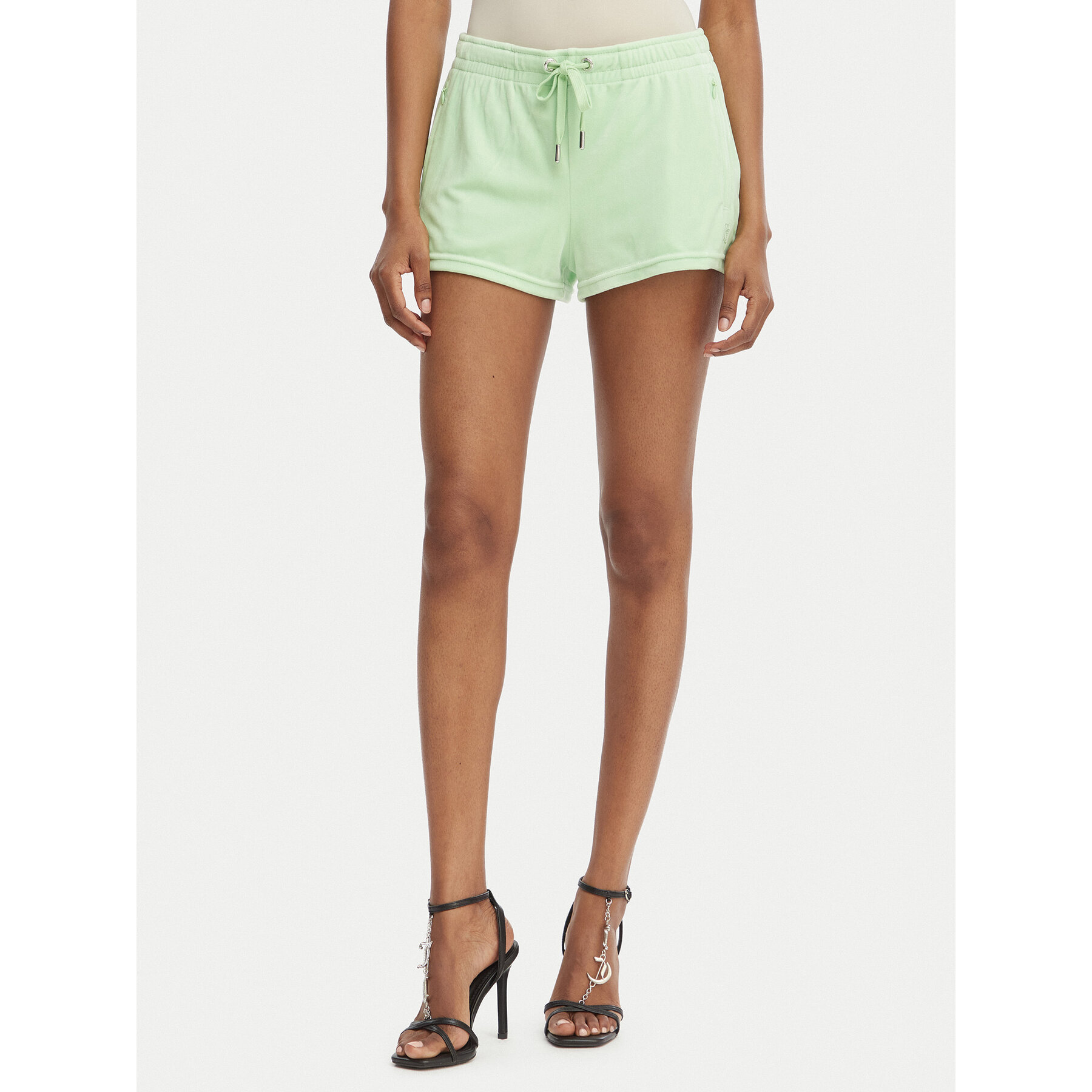 Juicy Couture Szorty sportowe Tamia JCWHS126305 Zielony Regular Fit