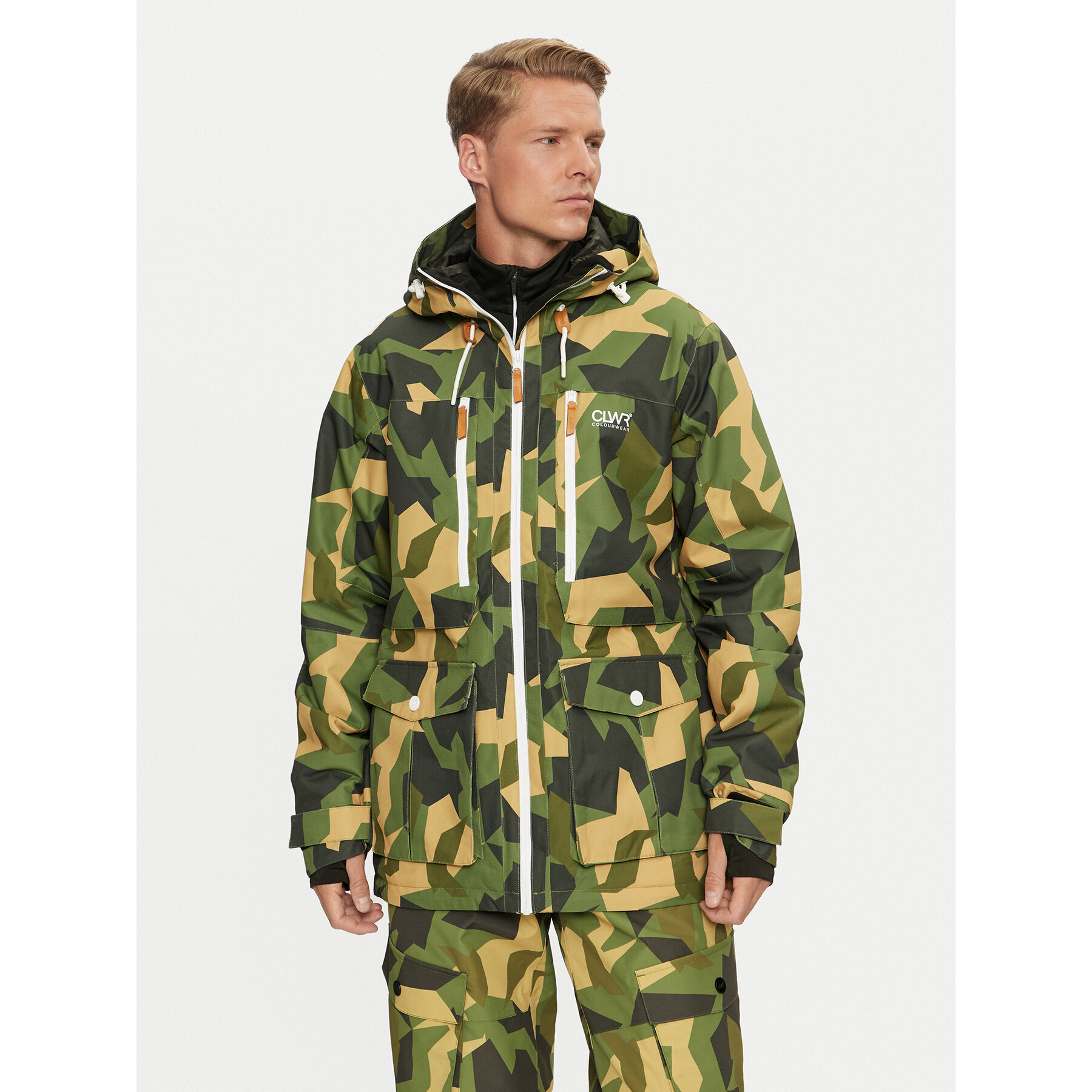 Colourwear Kurtka narciarska Falk Jacket M 7010290 Zielony Regular Fit