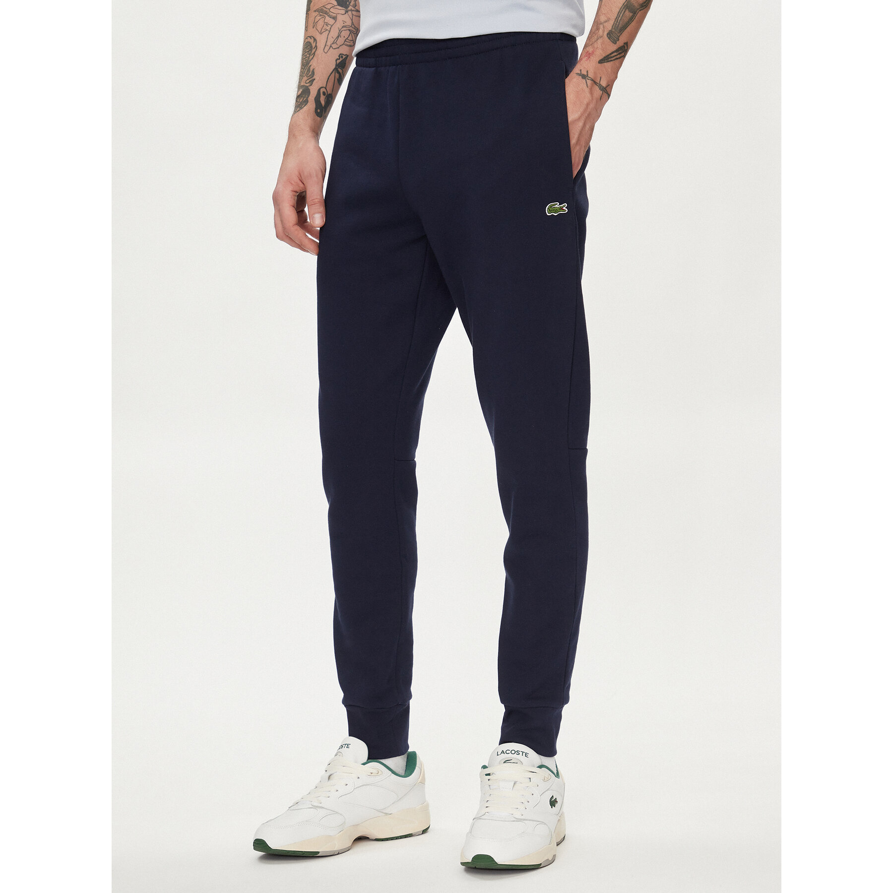 Lacoste Spodnie dresowe XH9624 Granatowy Regular Fit