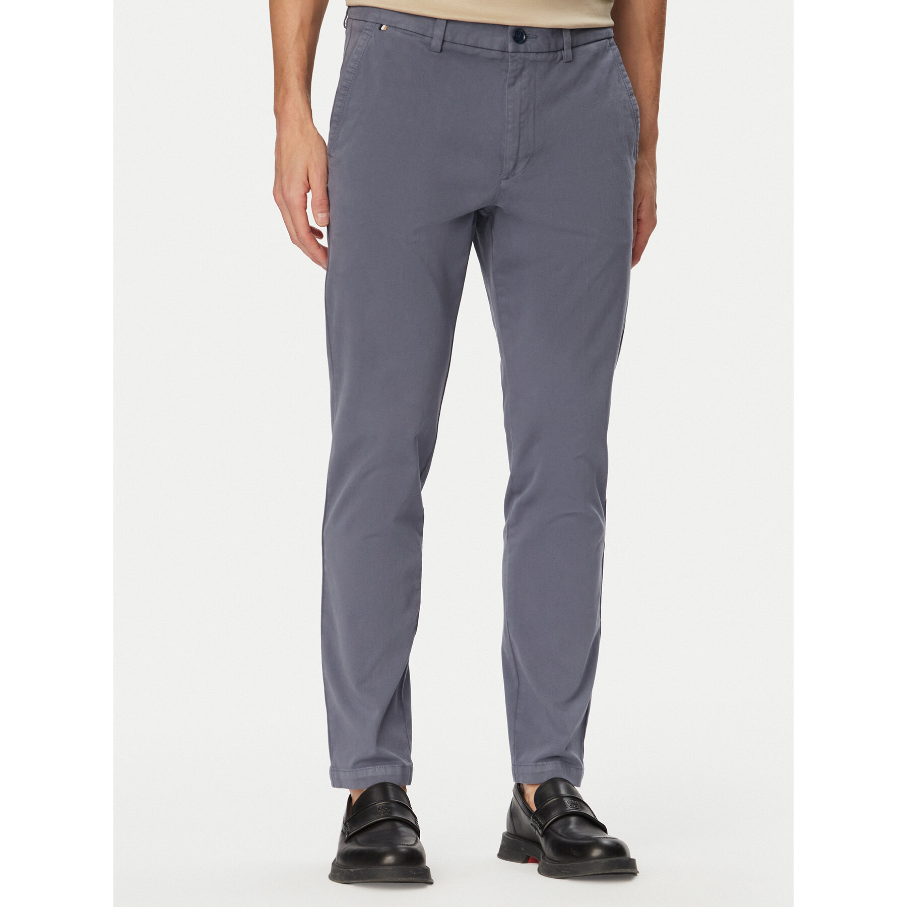 BOSS Chinosy H-Kaiton1 50543312 Niebieski Slim Fit