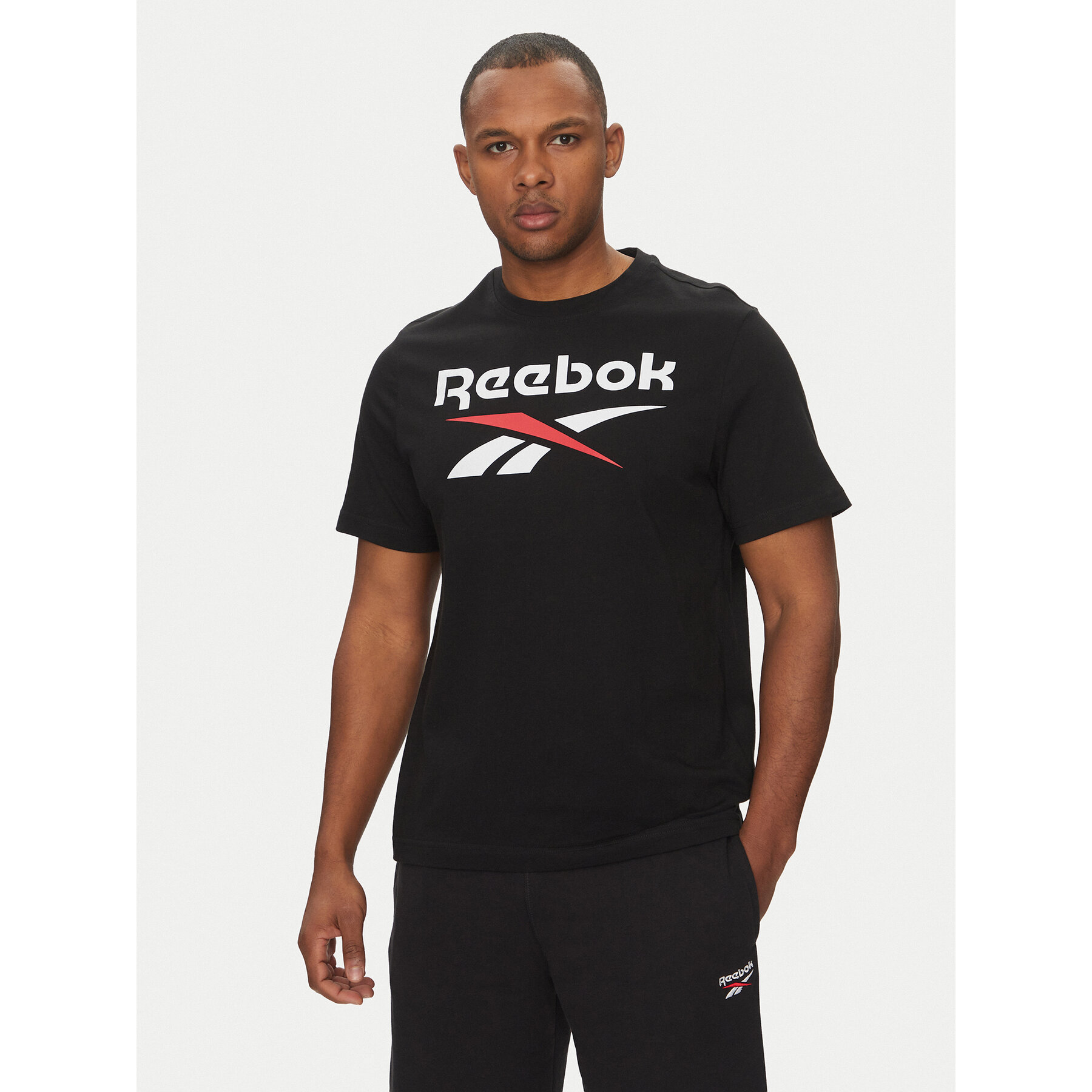 Reebok T-Shirt 100216166 Czarny Regular Fit