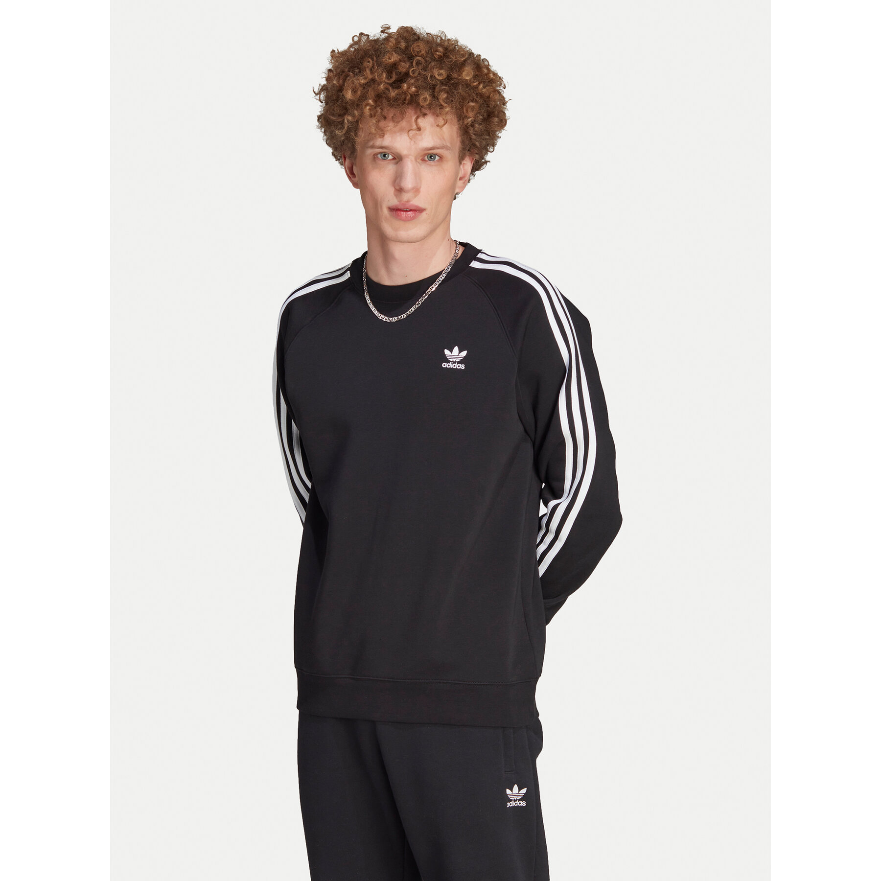 adidas Bluza adicolor Classics 3-Stripes IM2087 Czarny Regular Fit