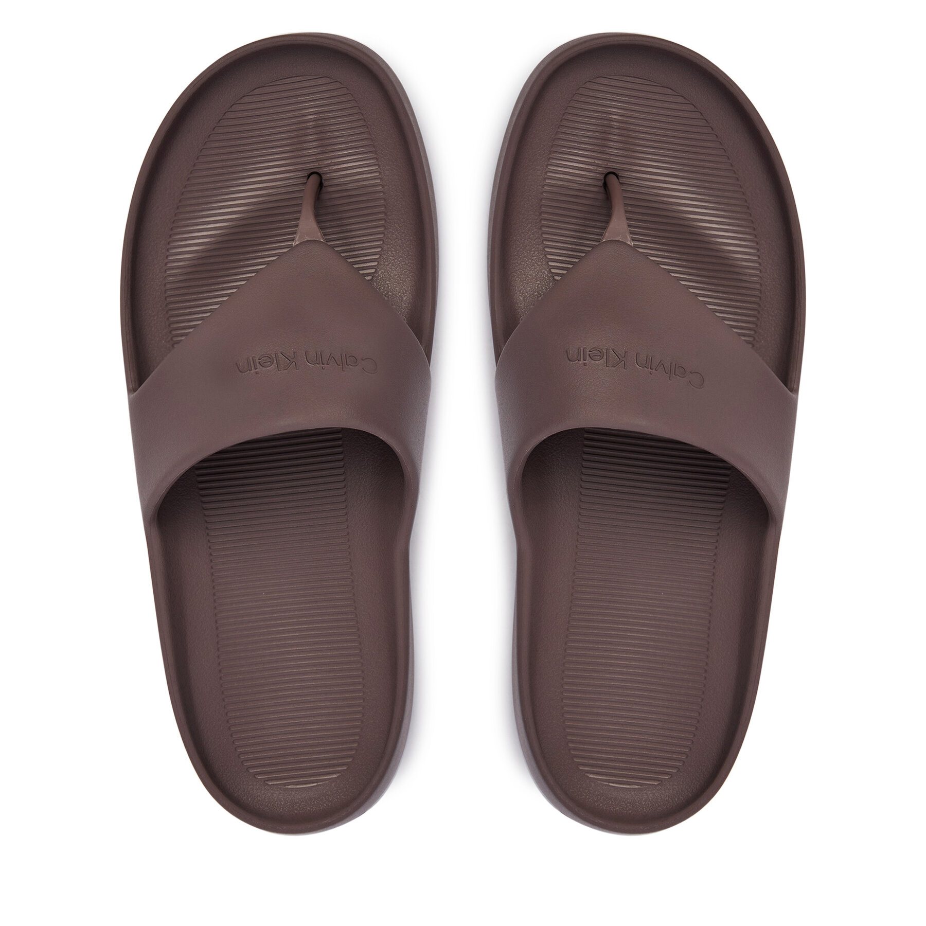 Calvin Klein Japonki One Piece Eva Flip Flop Thong HW0HW02957 Brązowy