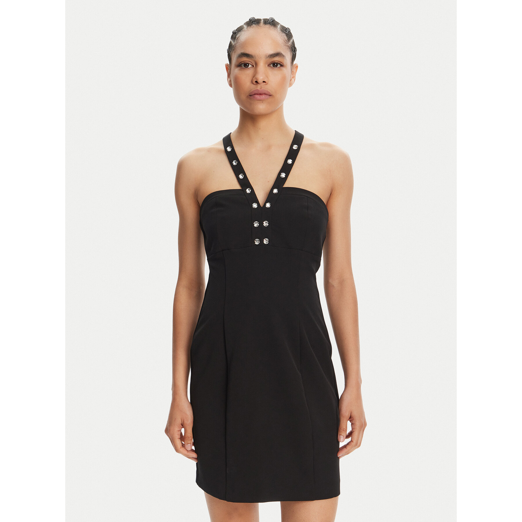 Liu Jo Sukienka koktajlowa WA5082 TS896 Czarny Regular Fit