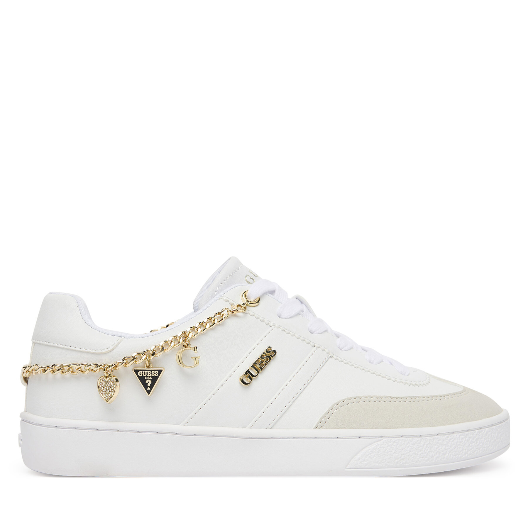 Guess Sneakersy FLTNAO LEA12 Biały